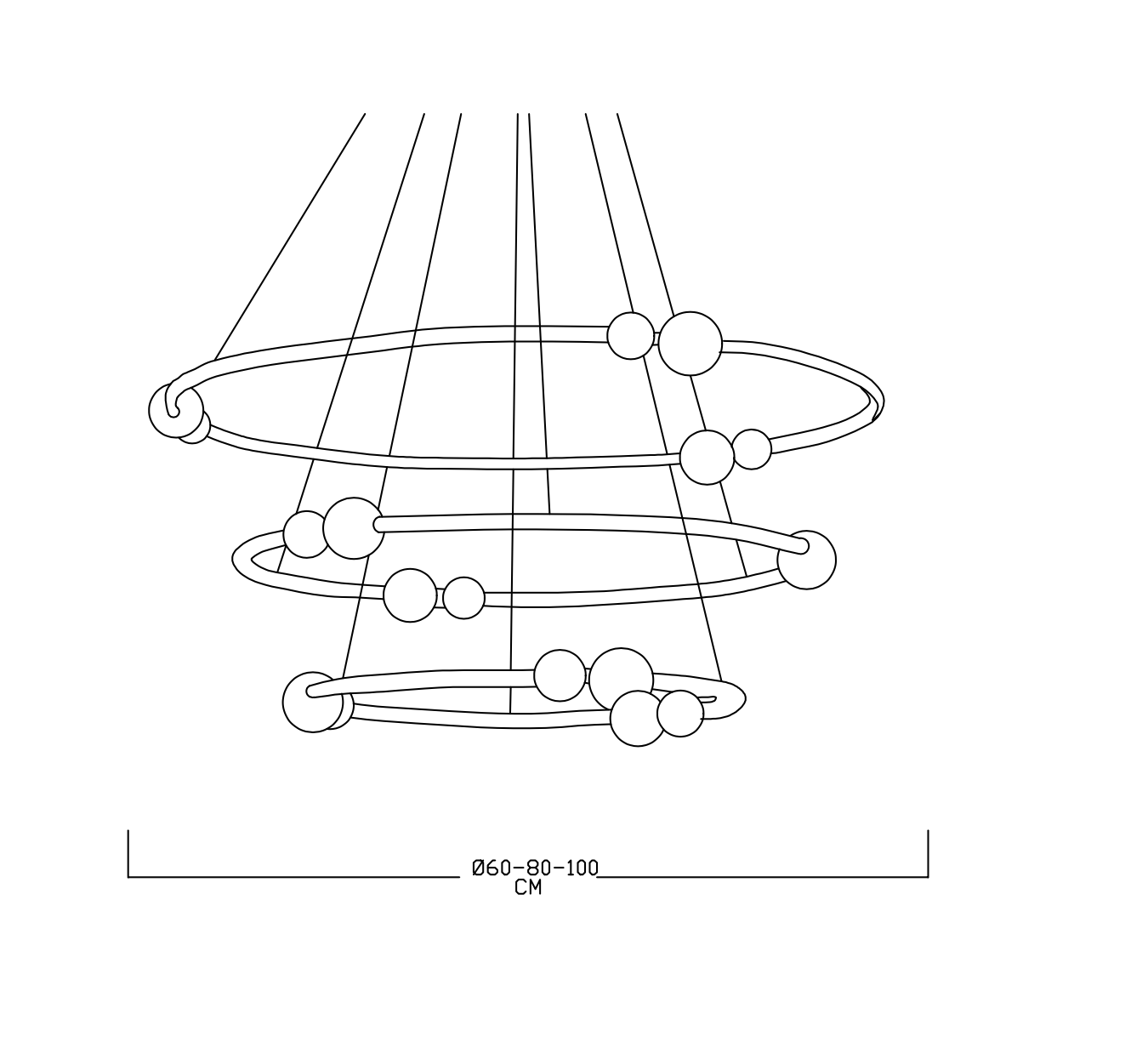Monolux Akrilik İnci Toplu Led Sarkıt ML 83603