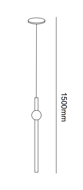 Monolux Akrilik Tekli Küreli Led Sarkıt ML 83071P