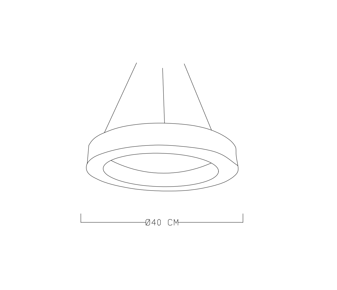 Monolux Çember Led Sarkıt Avize ML 2014S-23-40