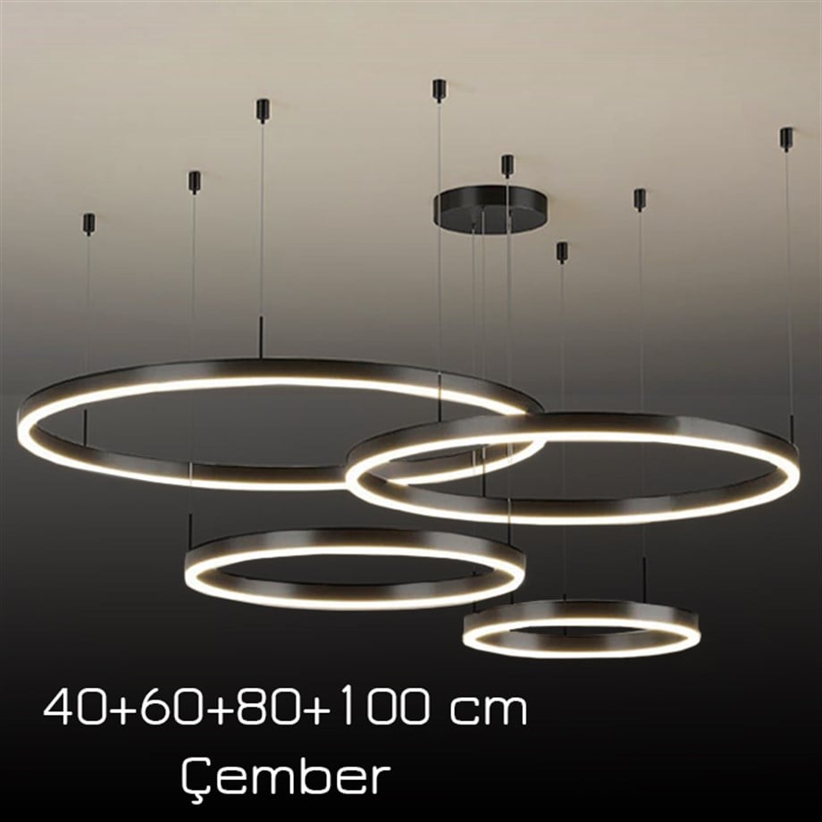 Monolux Circlelight Led 4'lü Çember Sarkıt Avize ML 30041-4