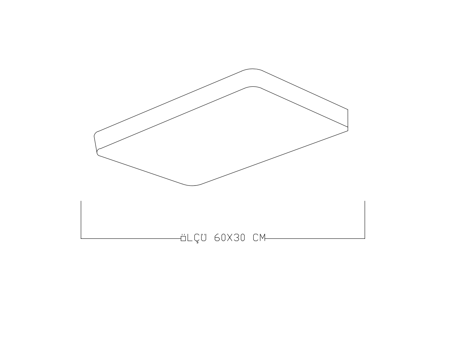 Monolux Dikdörtgen Model Led Plafonyer ML 54061