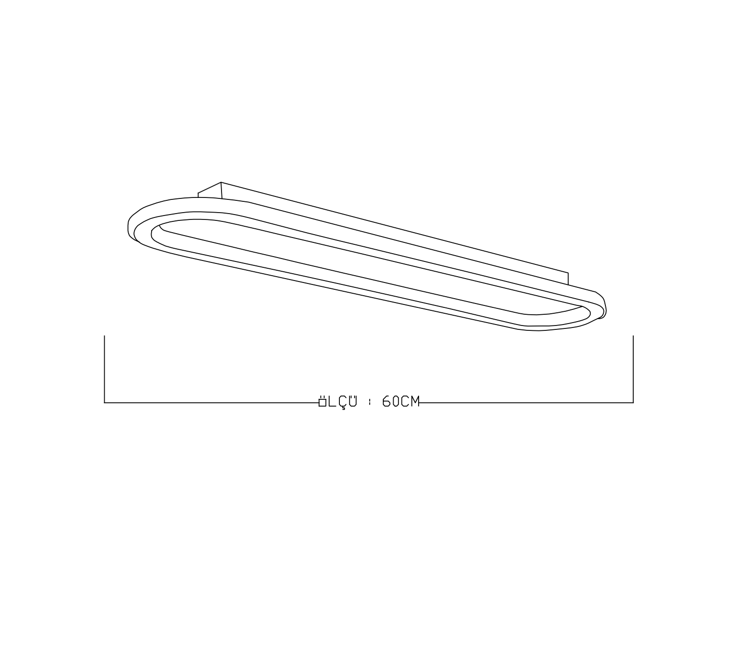 Monolux Elips Led Plafonyer ML 54112