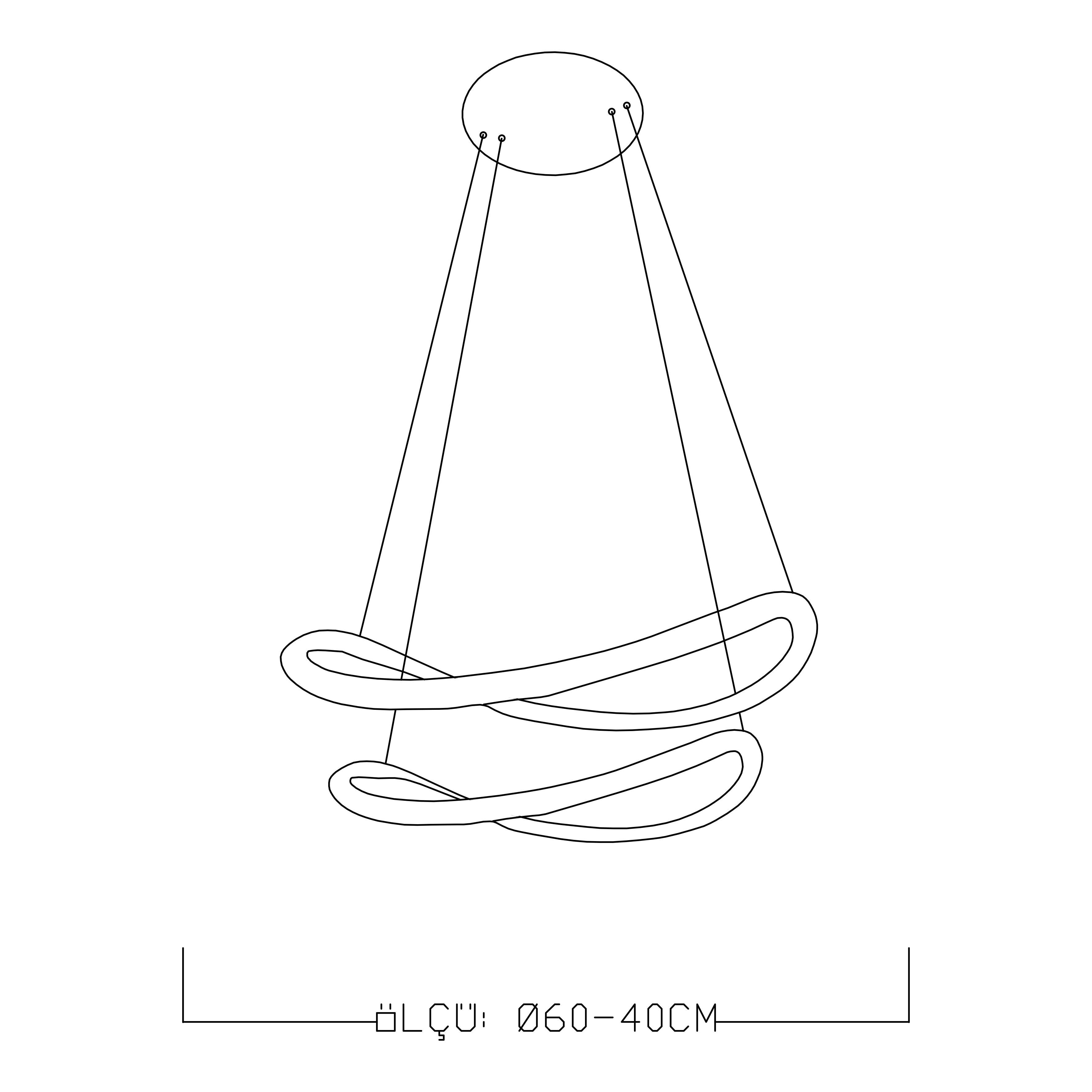 Monolux Freelight Çember Led Sarkıt Avize ML 32092