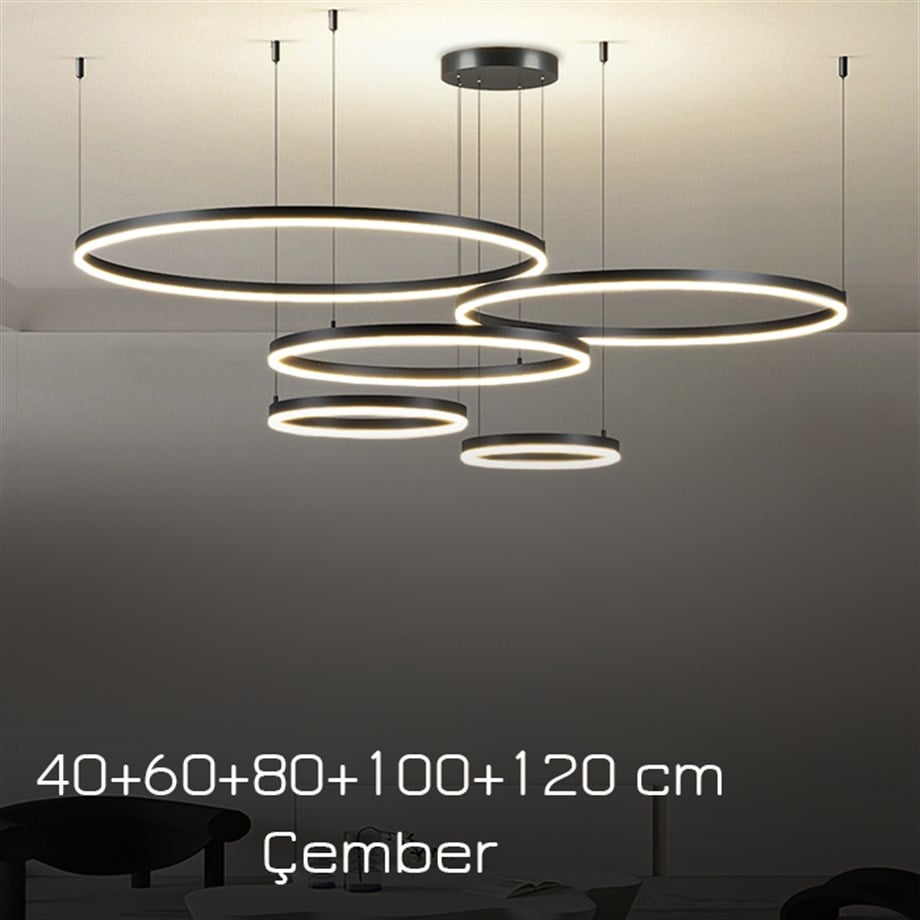 Monolux Led 5'li Çember Sarkıt Avize ML 30041-5