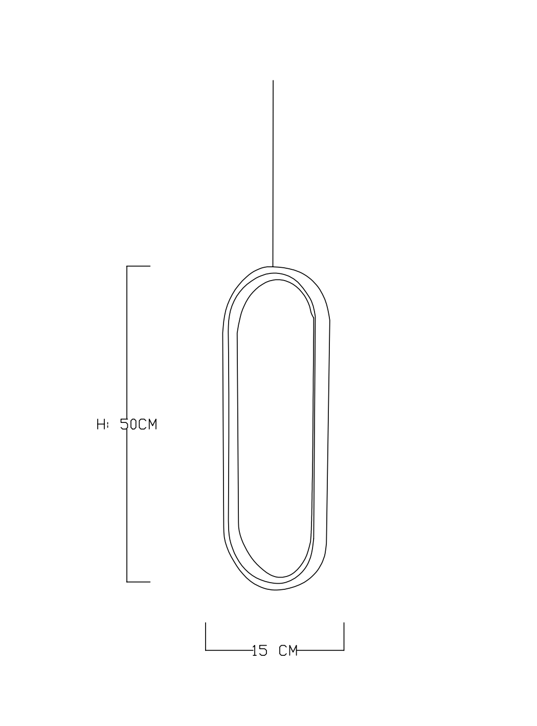 Monolux Oval Sarkıt Avize ML 30074A
