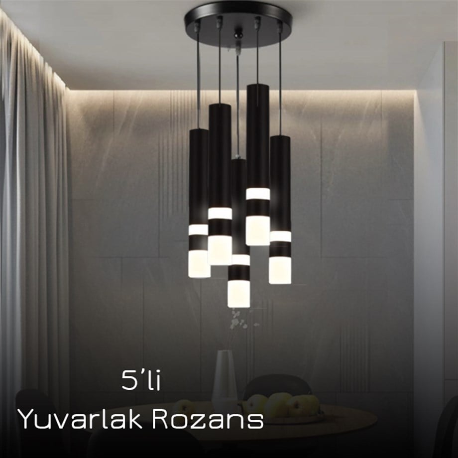 Monolux Pipelight 5'li Yuvarlak Rozans Boru Sarkıt ML 83110-A-Y5