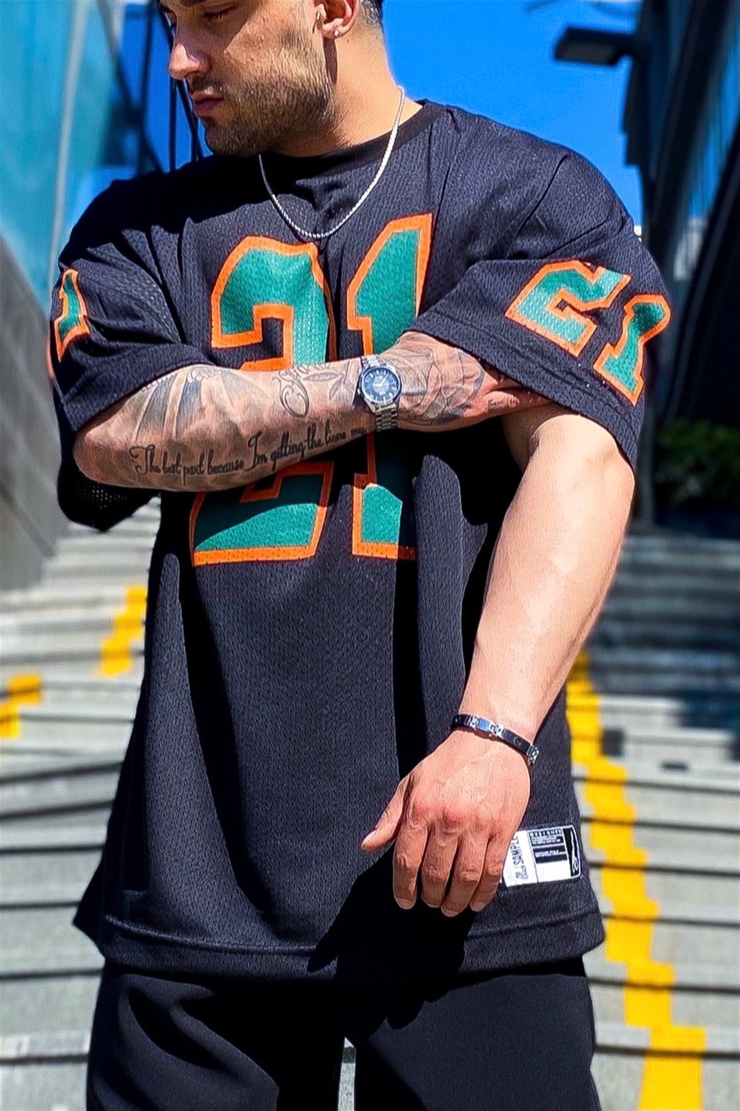 21 Süper oversize forma siyah