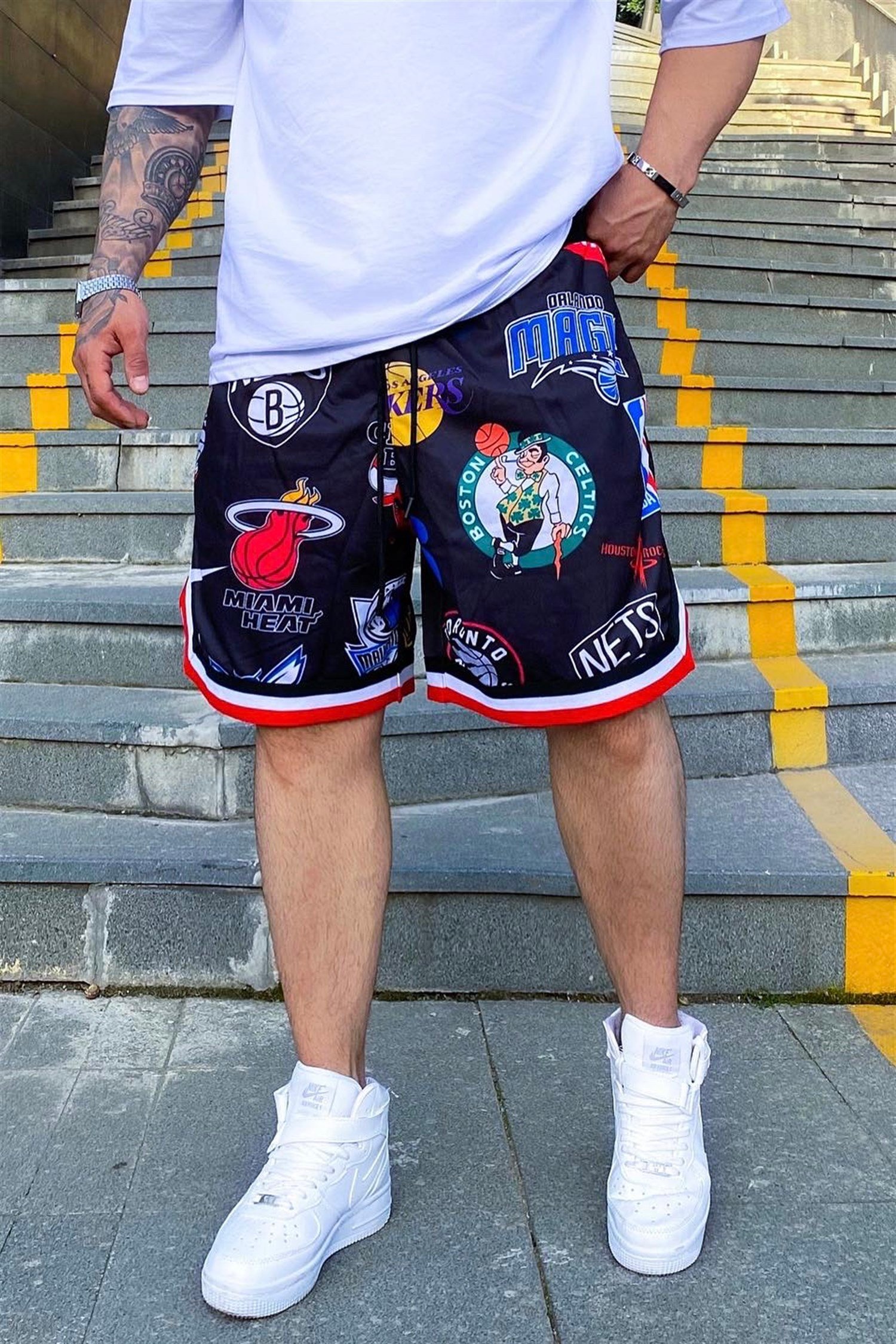 All star siyah nba şort