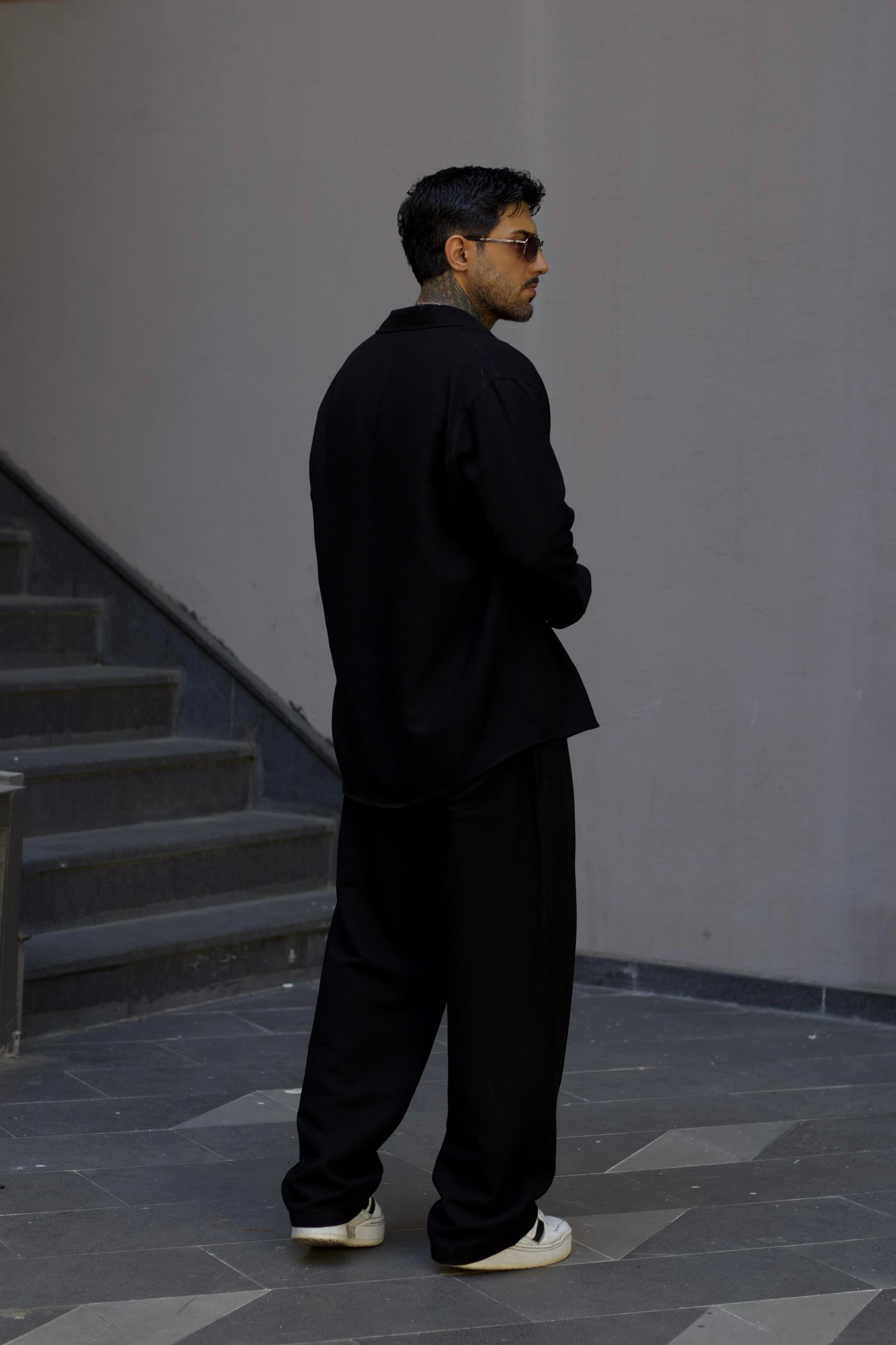 Basic Oversize Siyah Takım