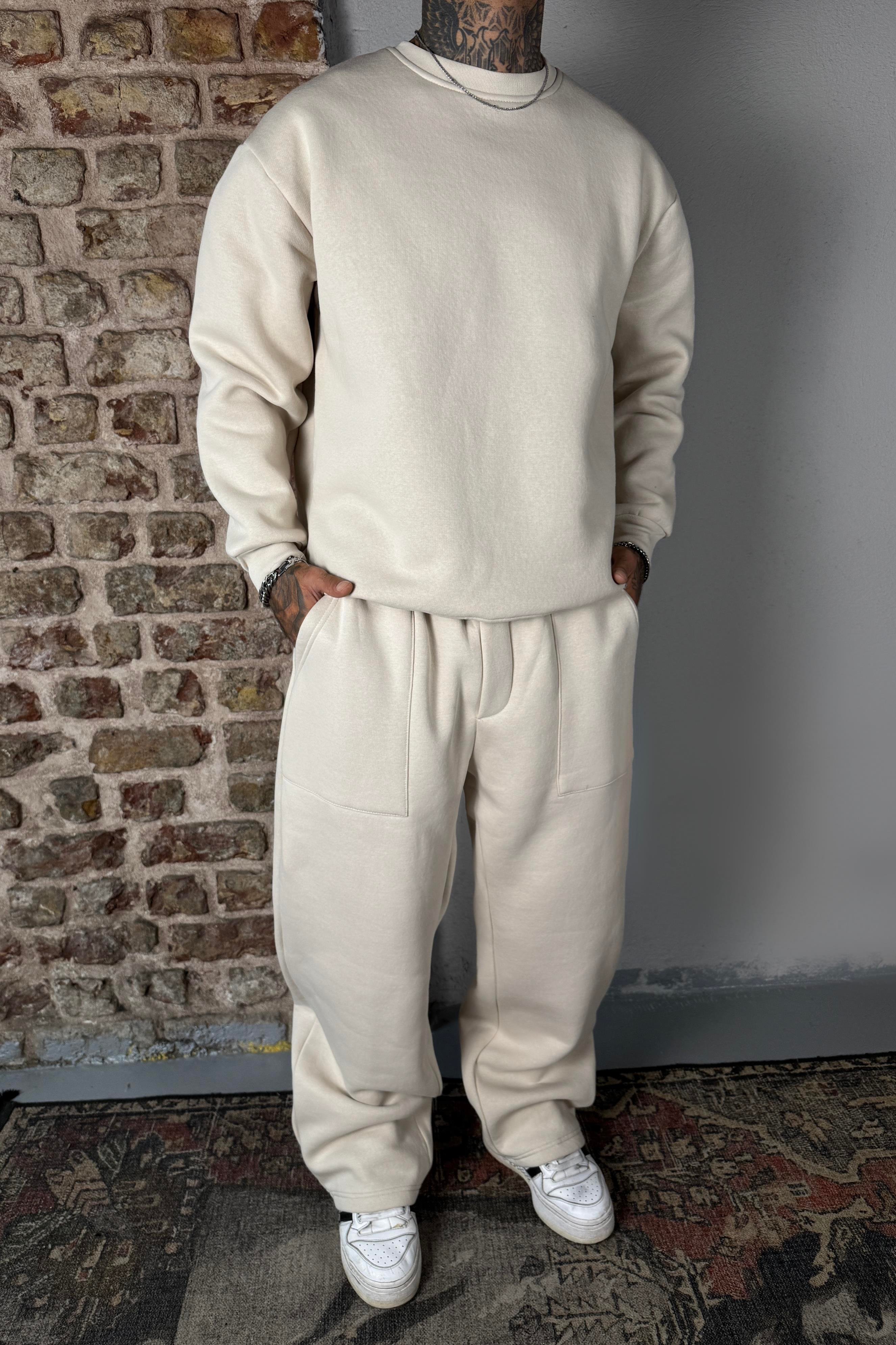 Bej Oversize Set