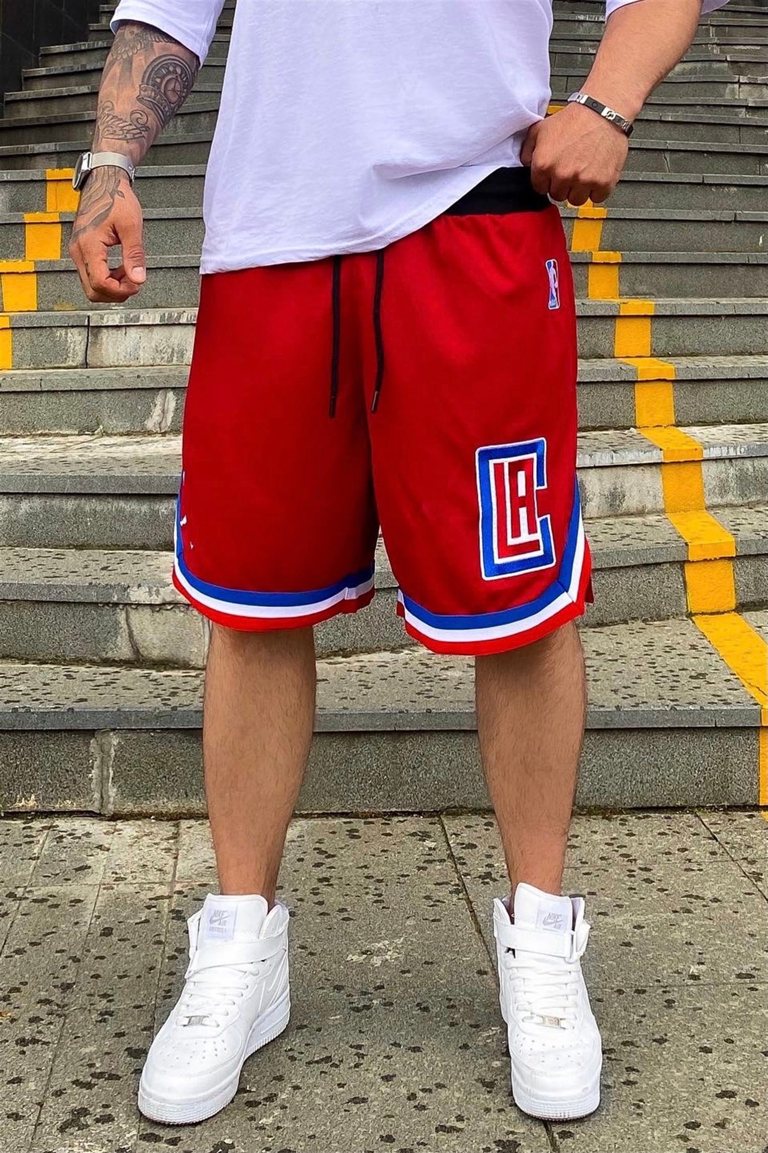 Clippers kırmızı bball şort