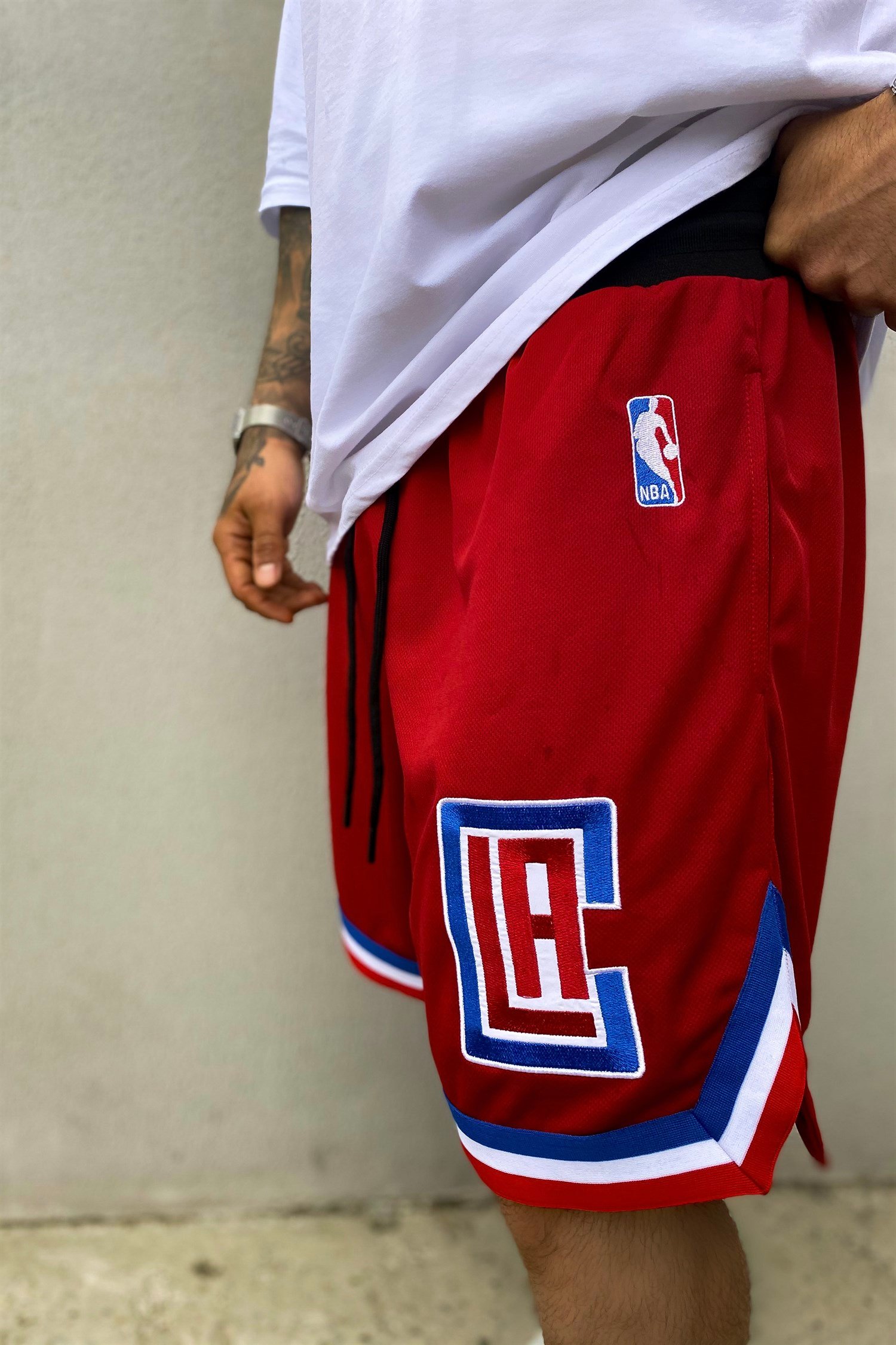 Clippers kırmızı bball şort