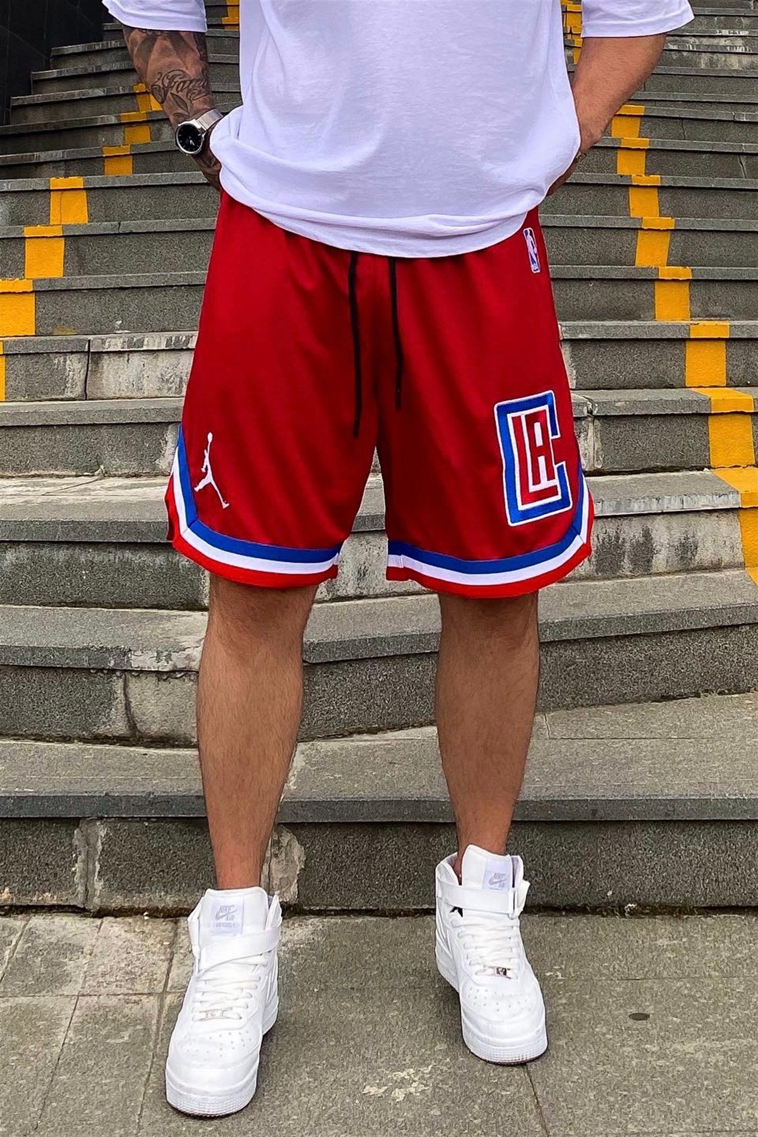 Clippers kırmızı bball şort
