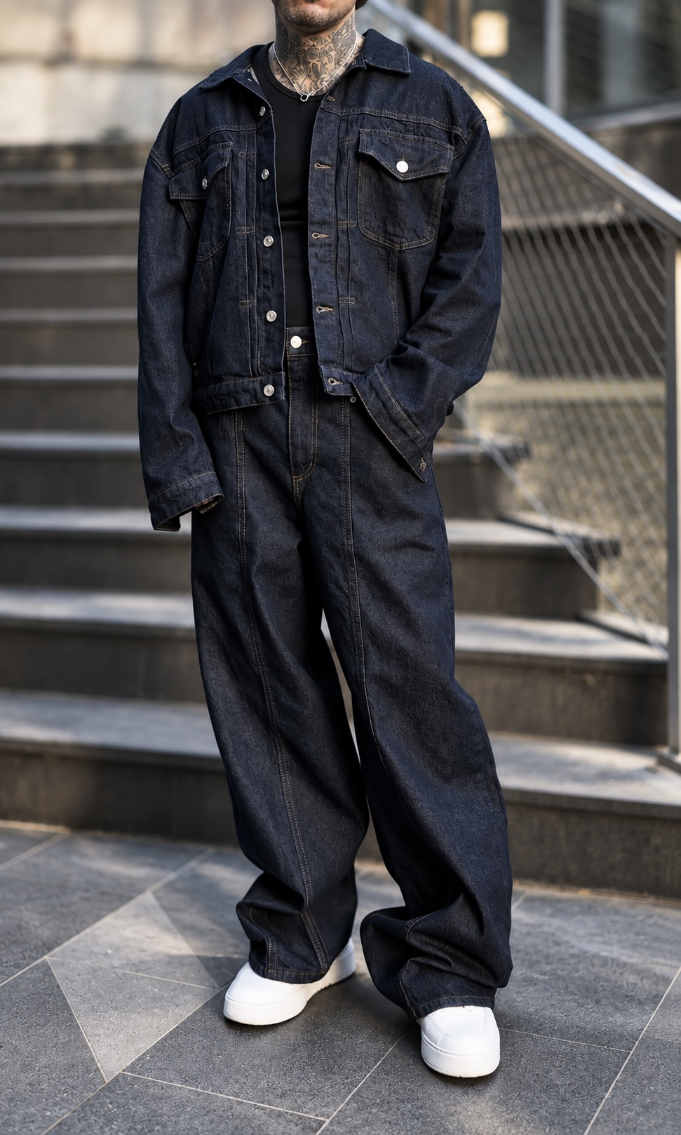 Deep İndigo Denim Set