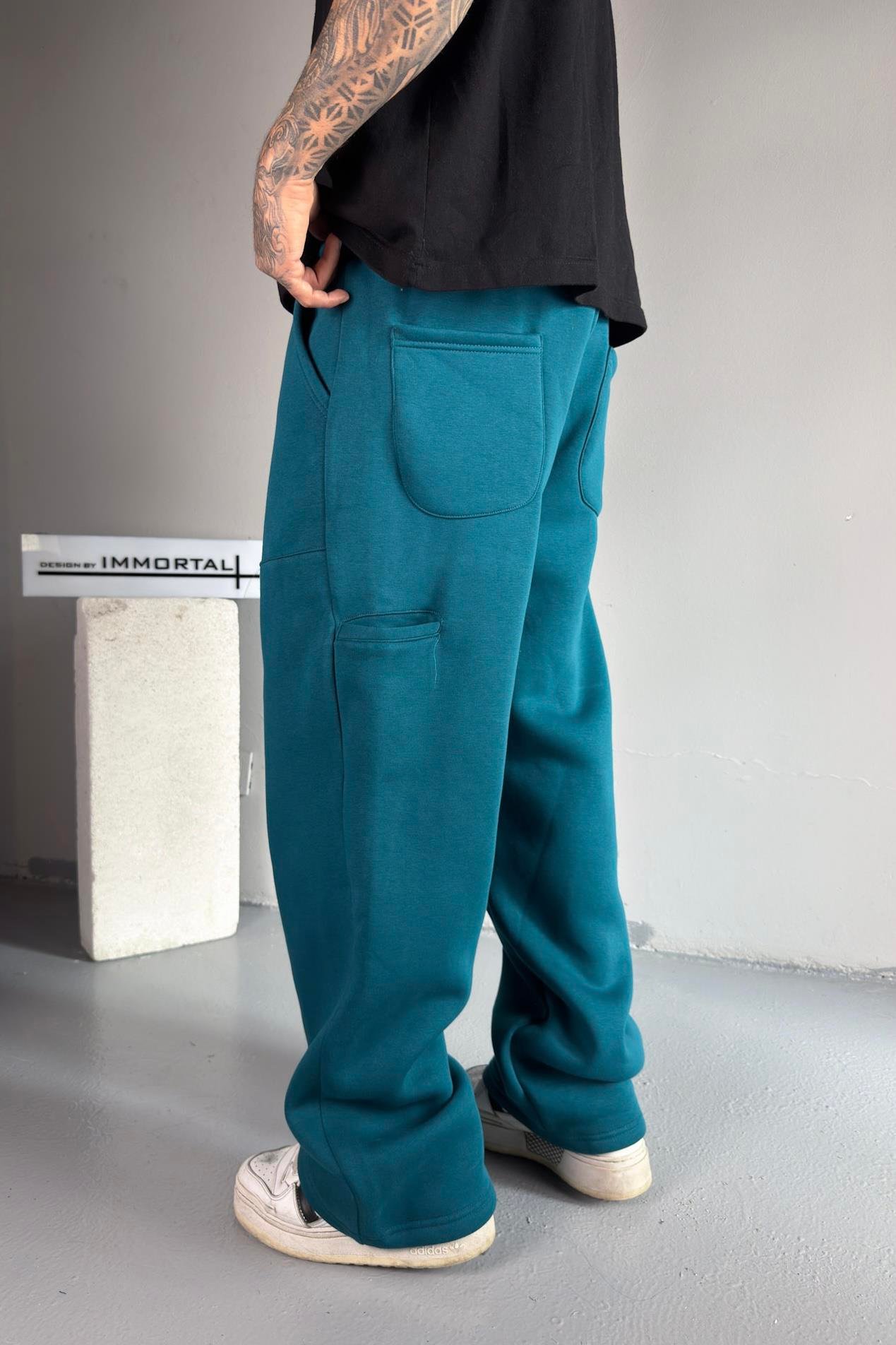 Deep Teal Baggy Eşofman