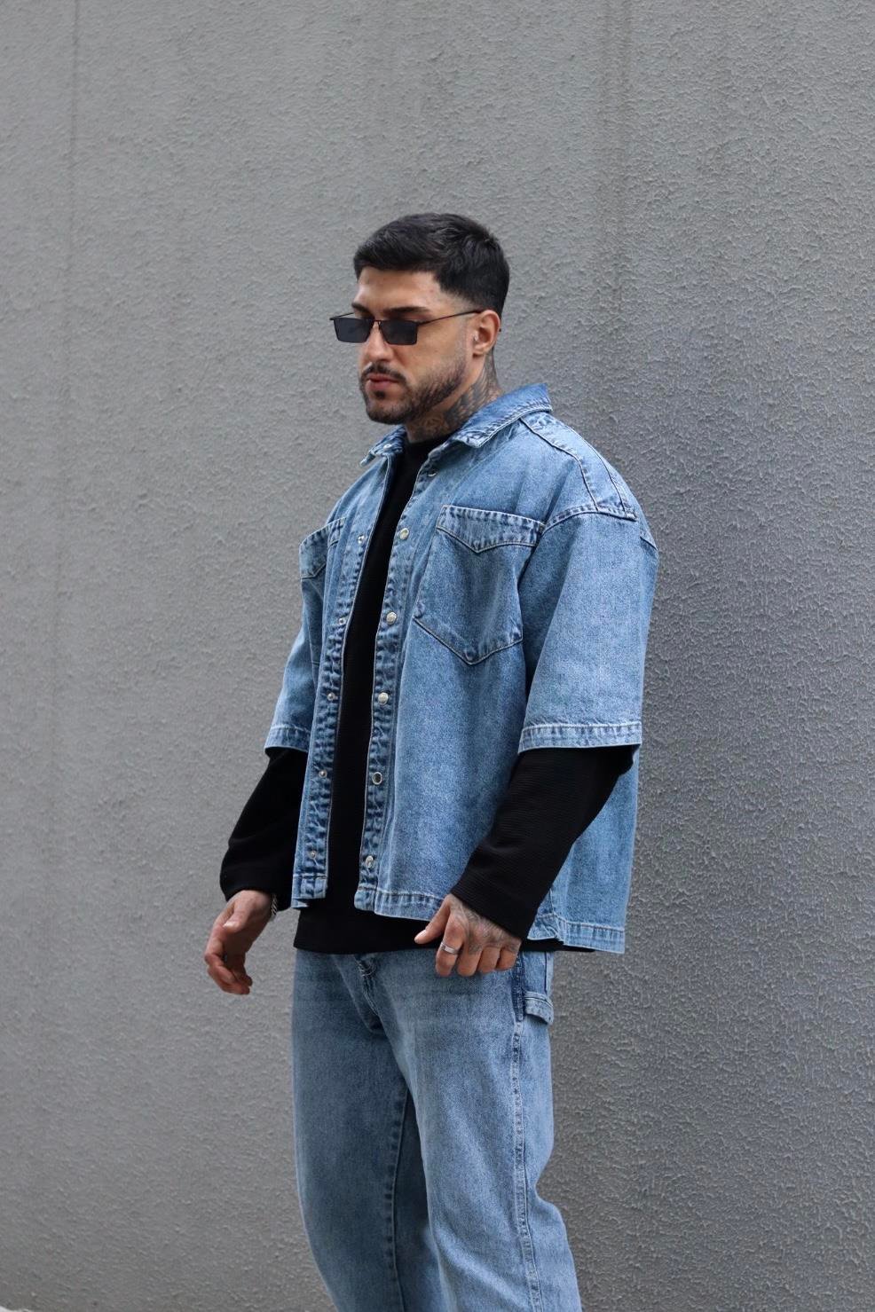 Denim kot gömlek