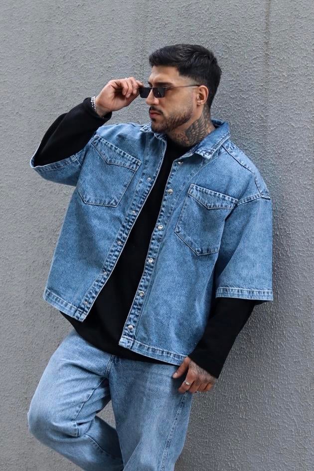 Denim kot gömlek