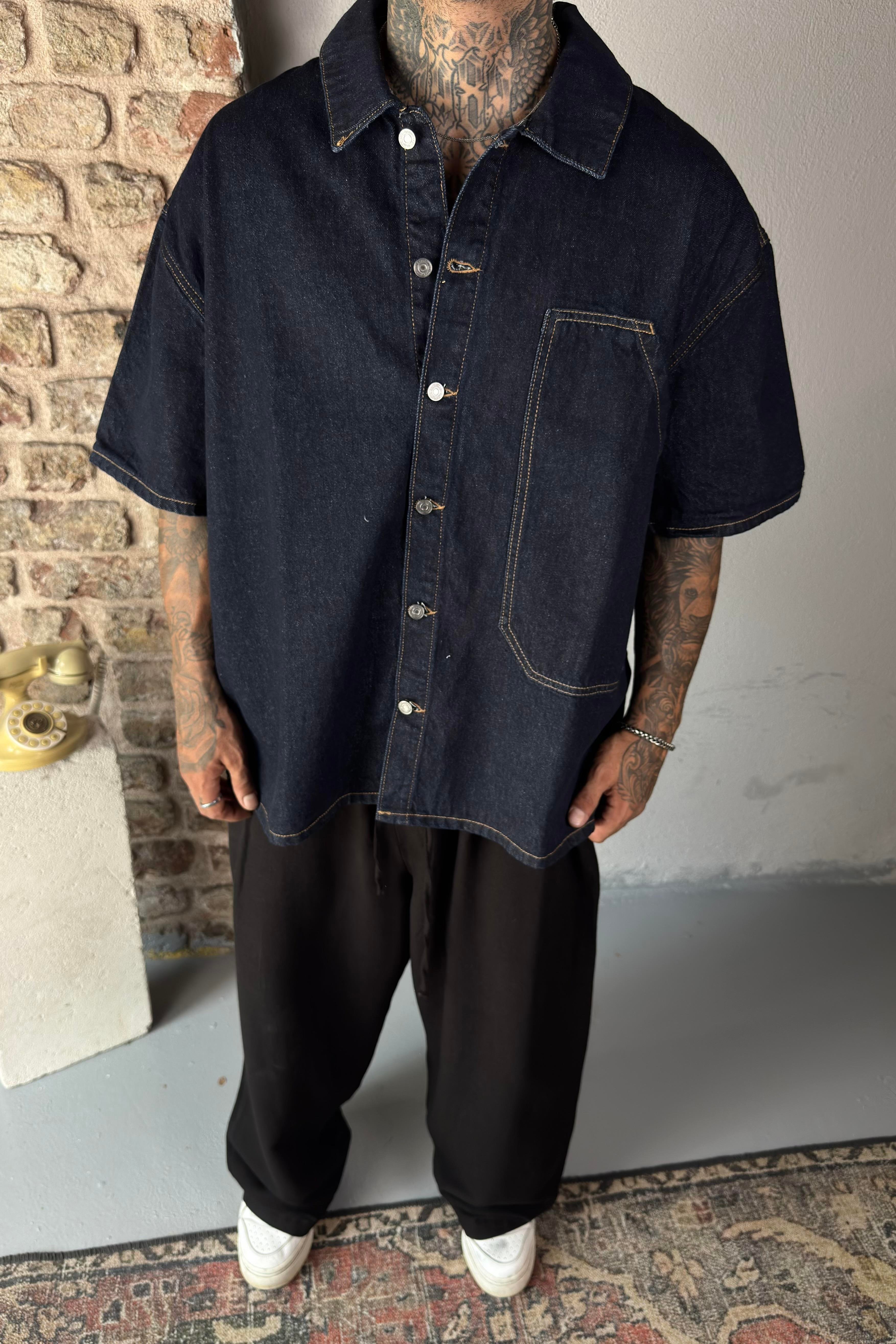 Denim regular fit gömlek