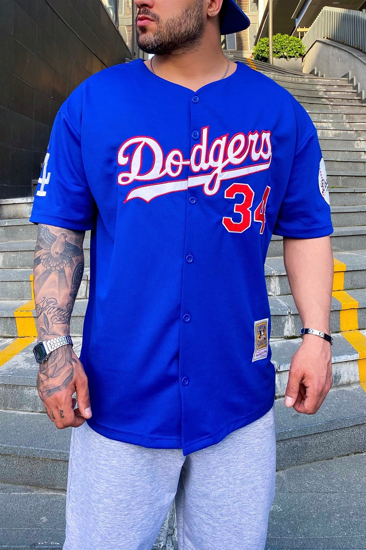 Dodger34 mavi gömlek