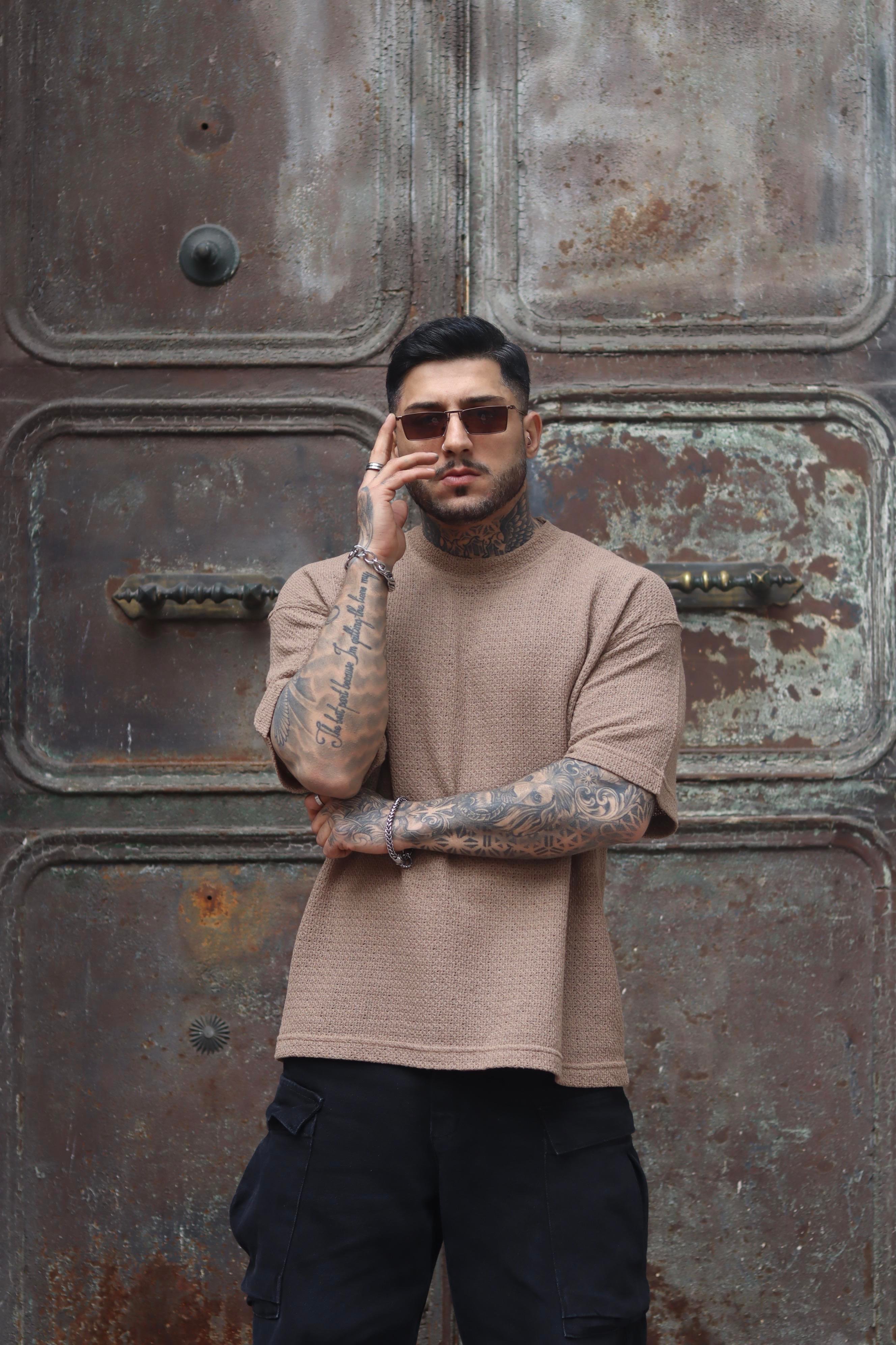 Dokulu oversize tshirt