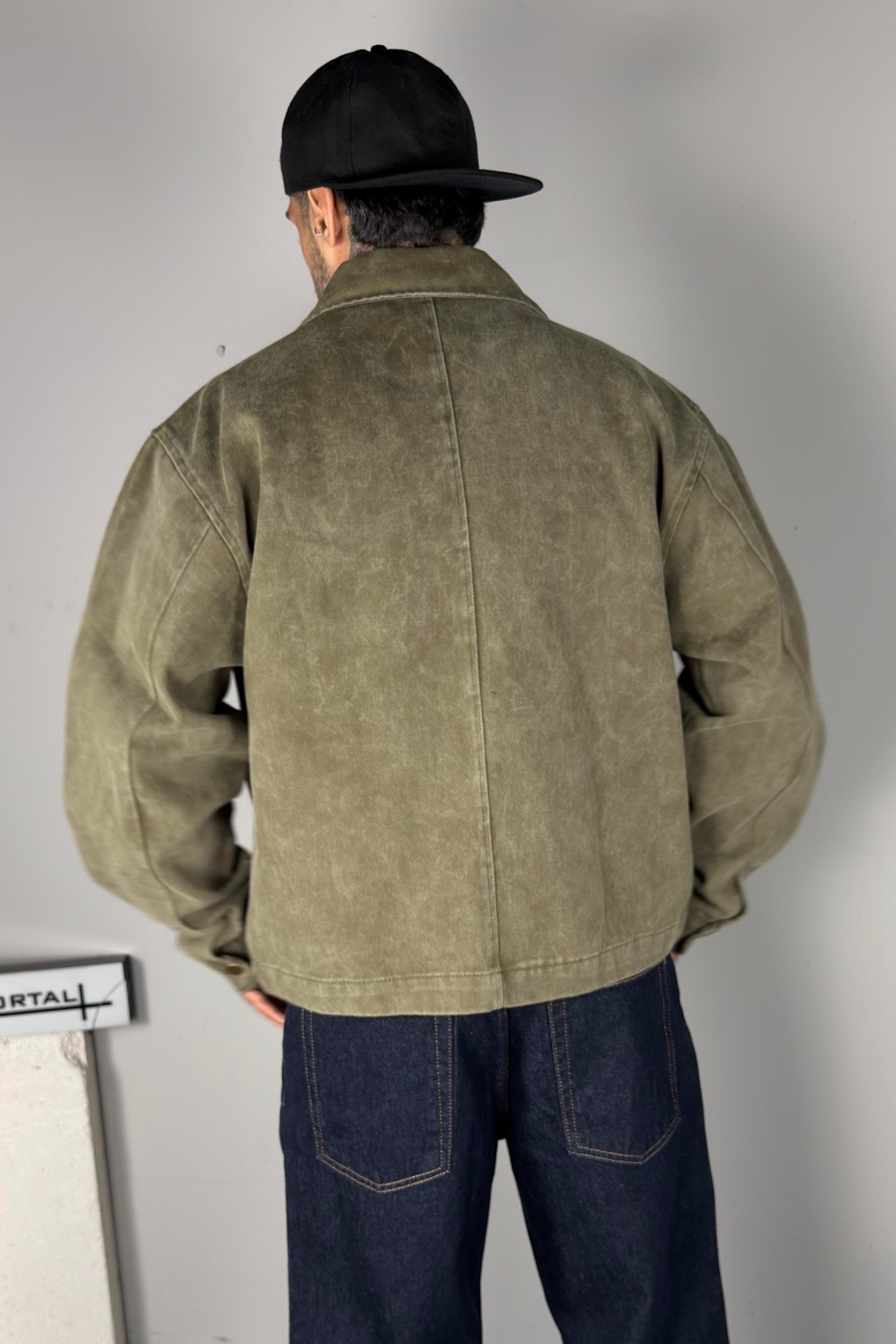 Dust Olive Work Ceket