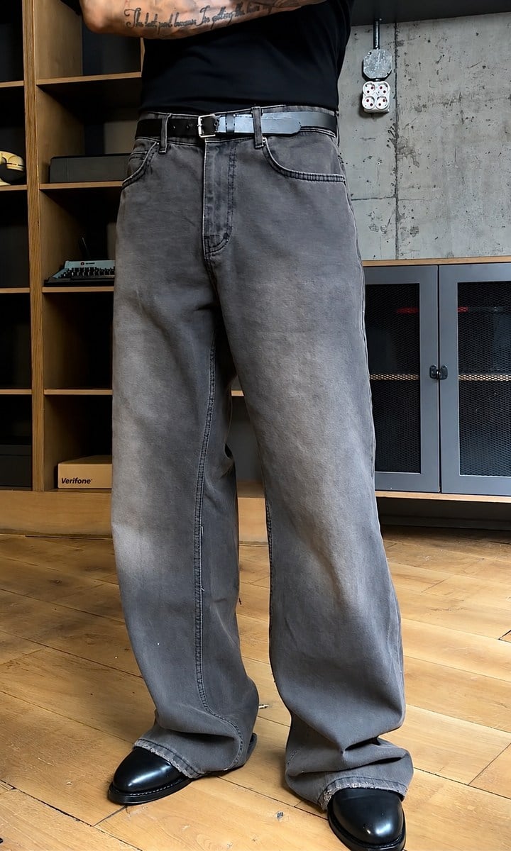 Flared Fit Brown Jean