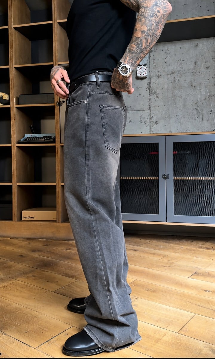 Flared Fit Brown Jean