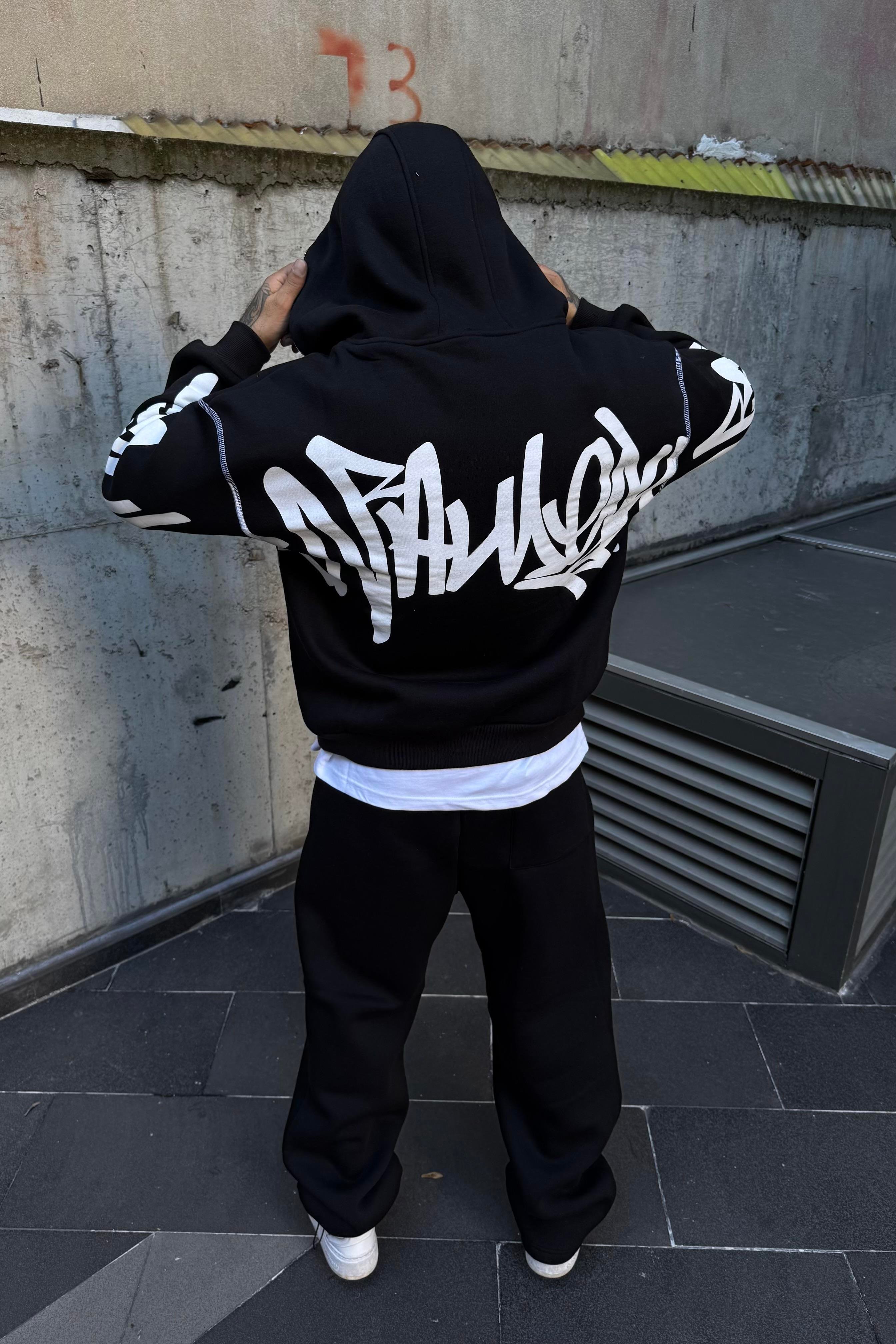 Full zip oversize hoodie