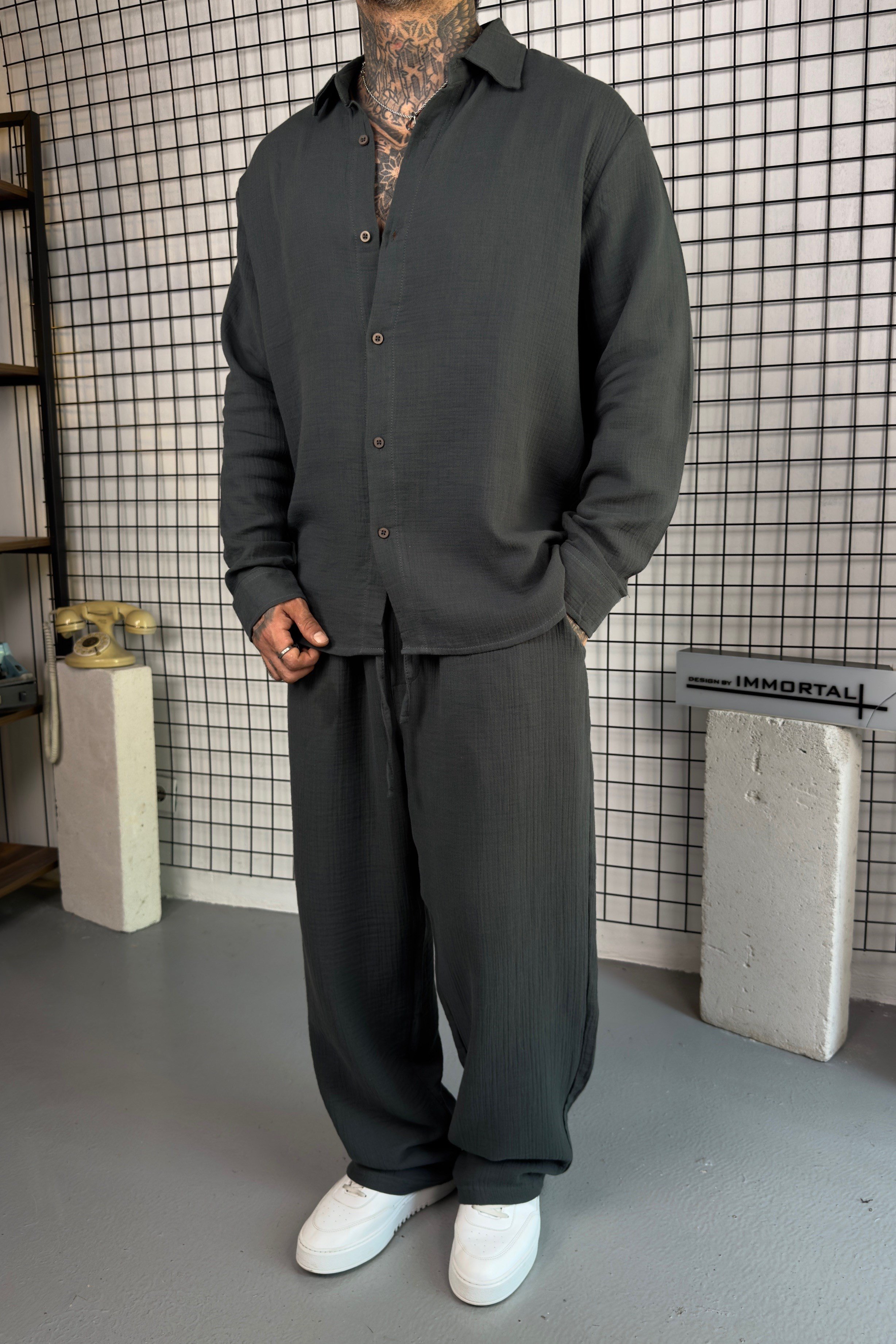 Haki Oversize Takım