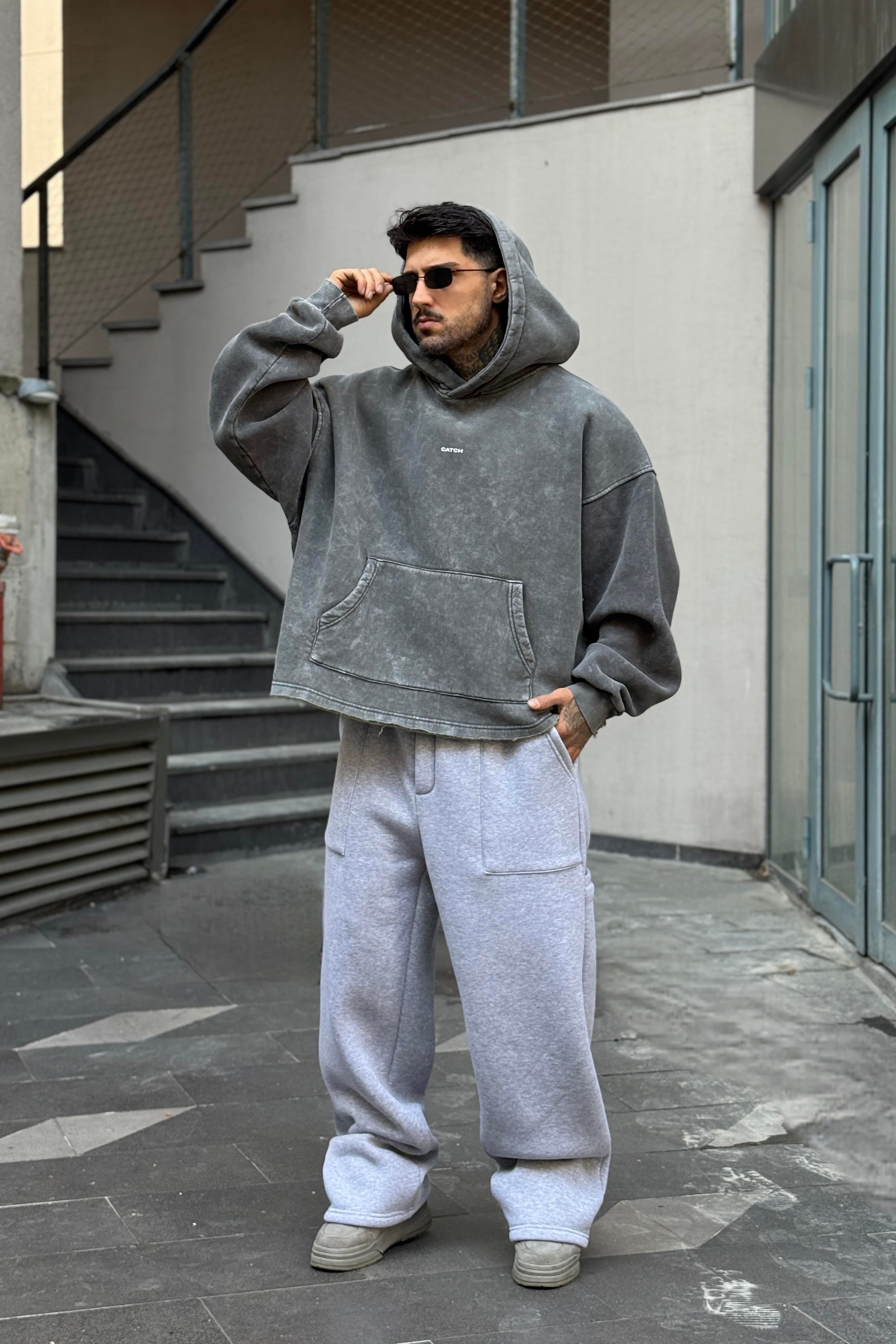 Haki Washed Oversize Hoodie