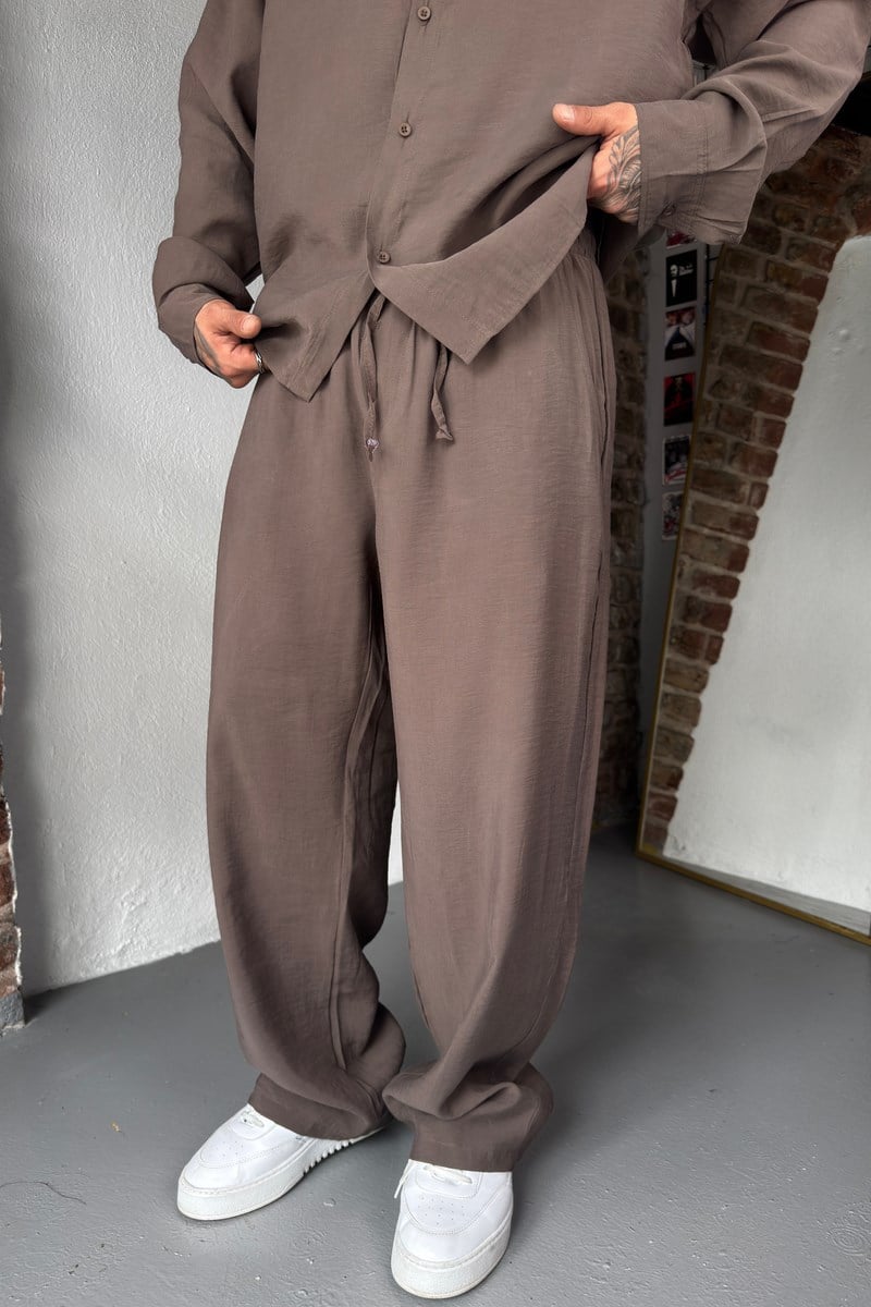 Kahve Premium Oversize Takım