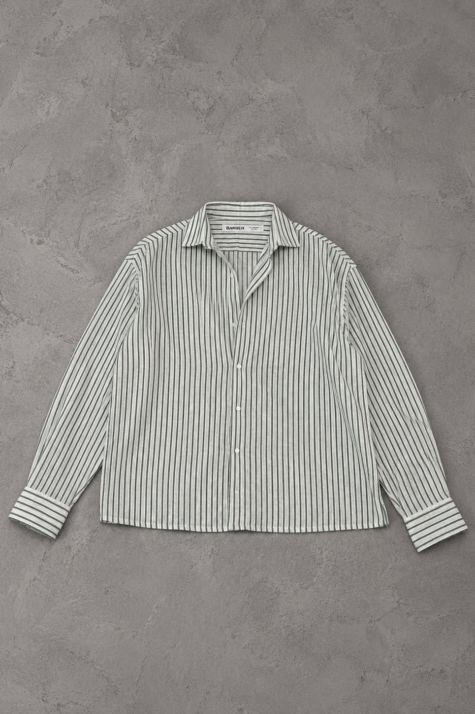 Keten Çizgili Oversize Gömlek