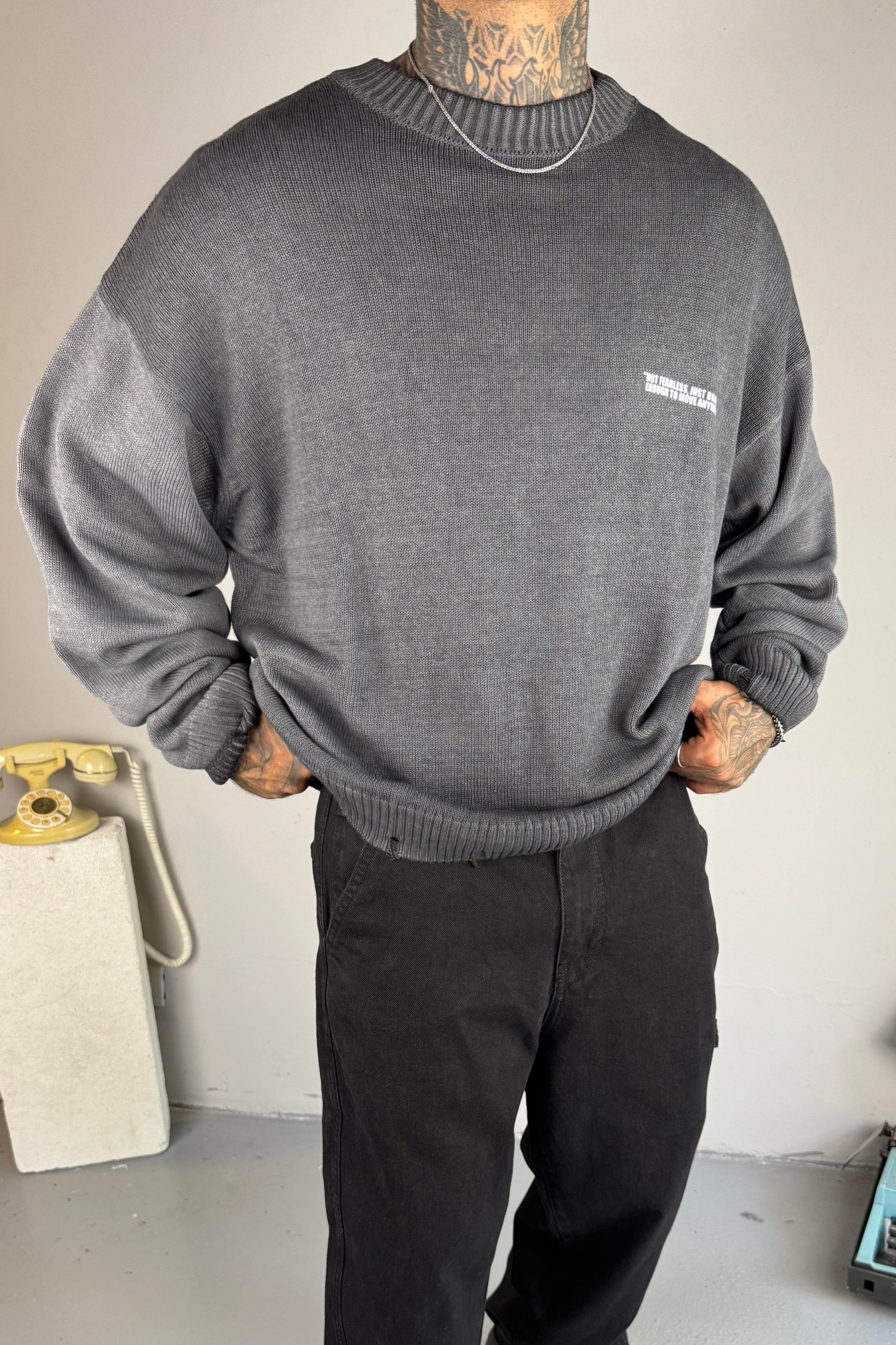 Kül Oversize Triko