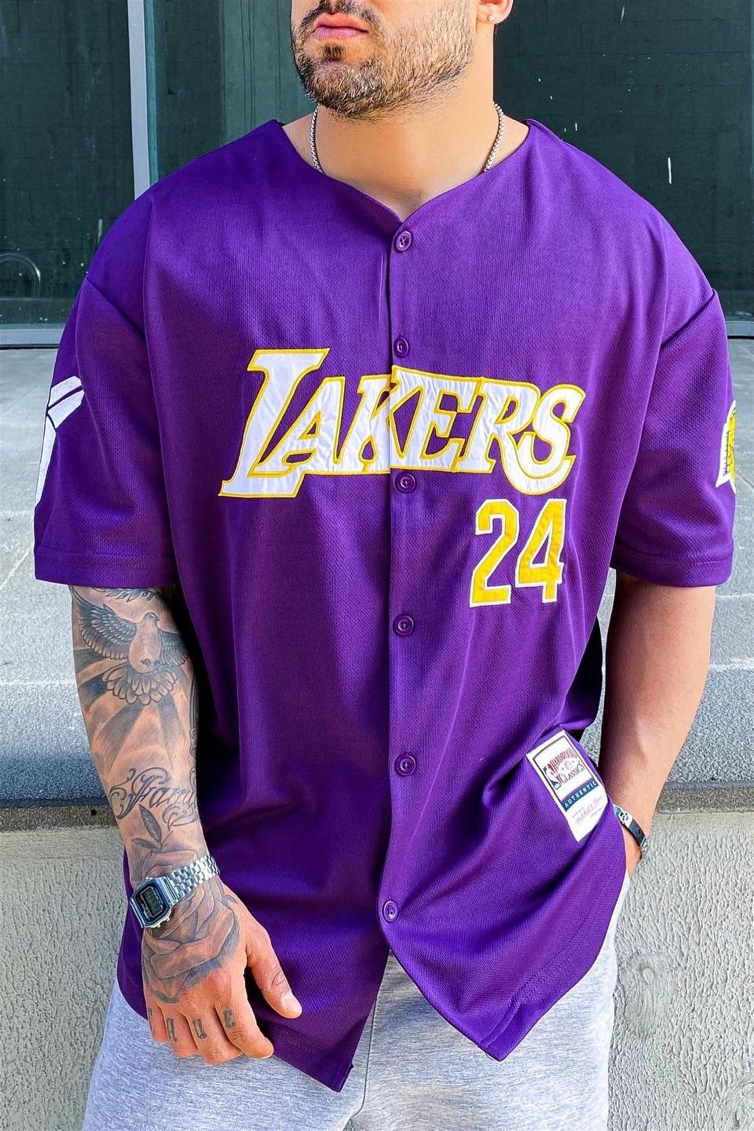 Lakers mor gömlek