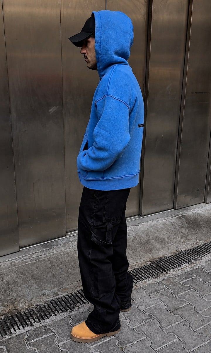Midnight Oversize Zip Hoodie