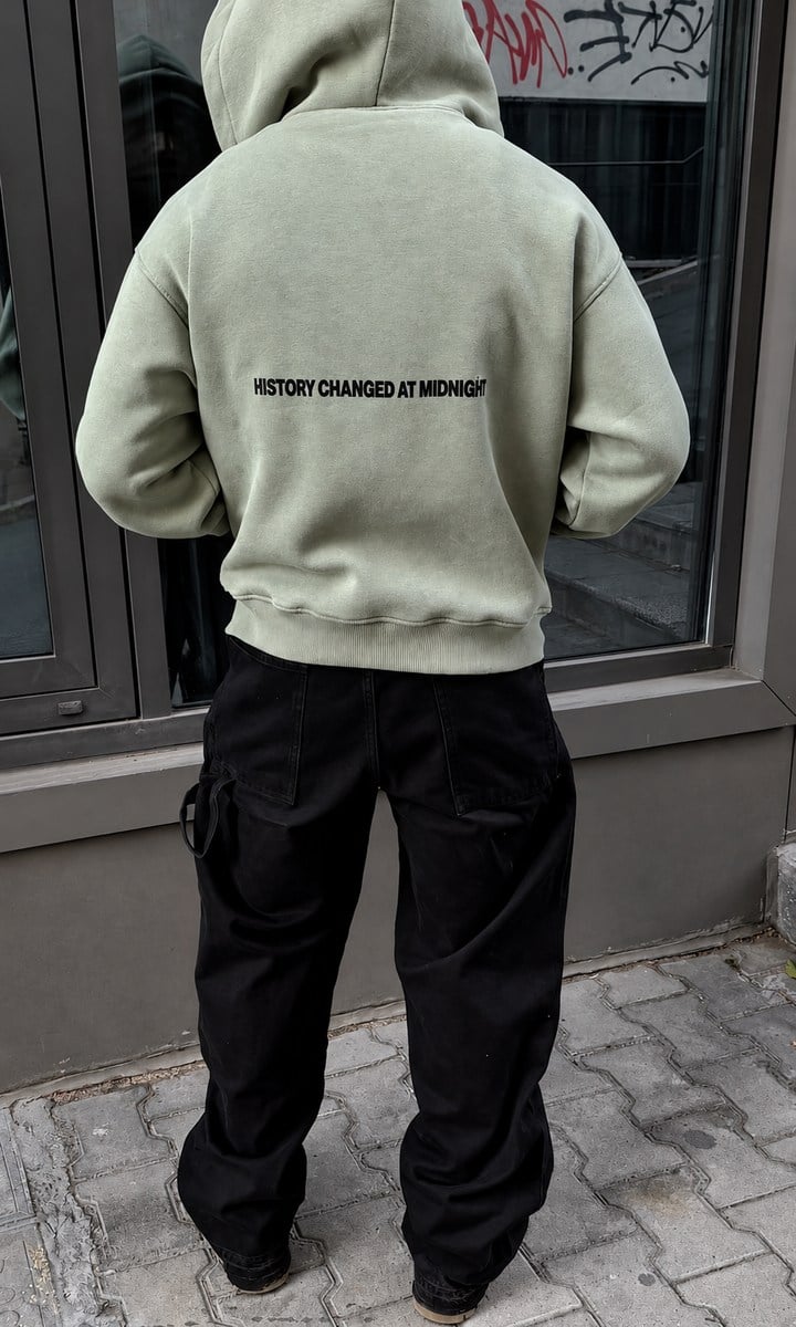 Midnight Oversize Zip Hoodie