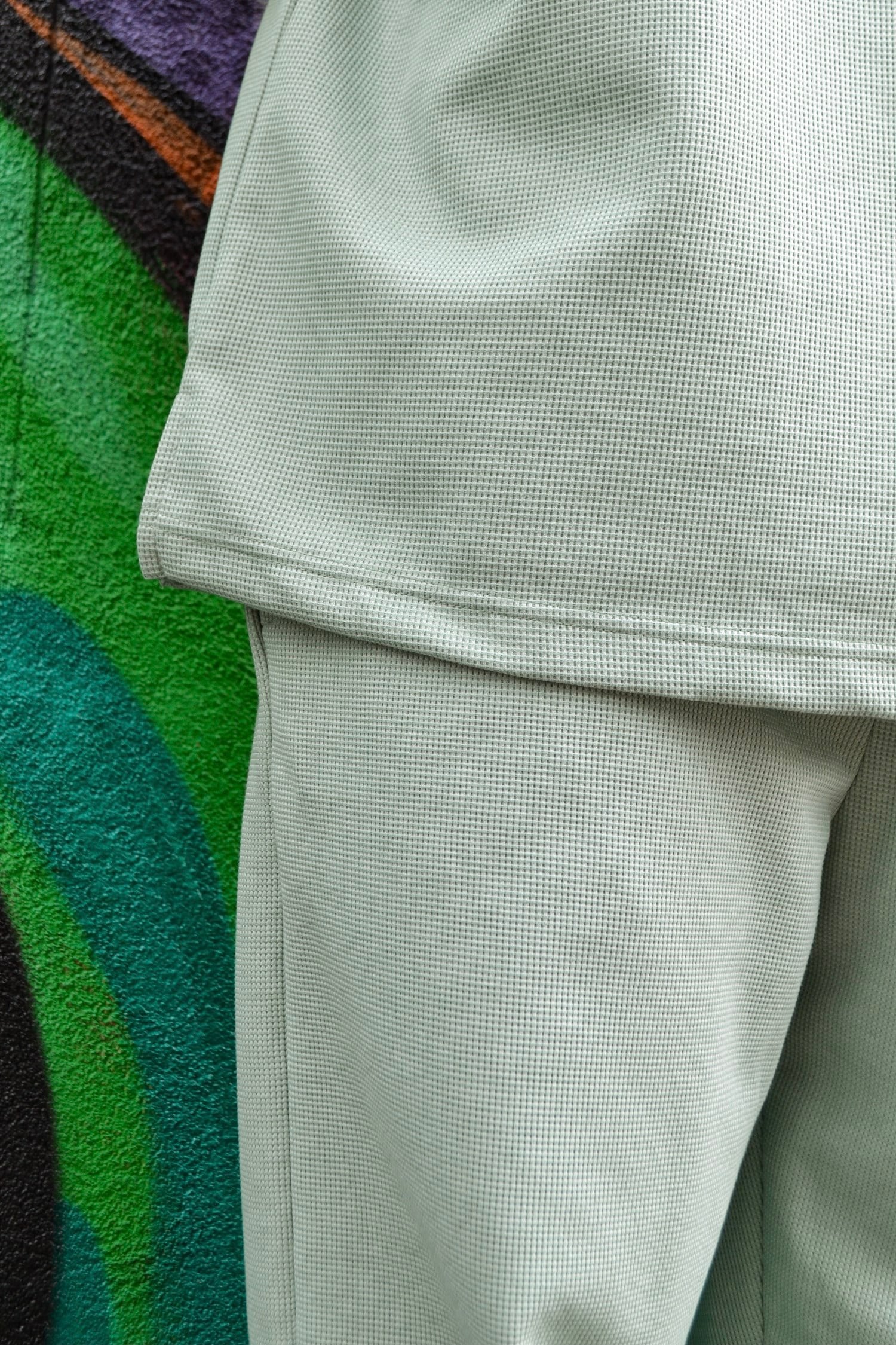 Mint green oversize takım