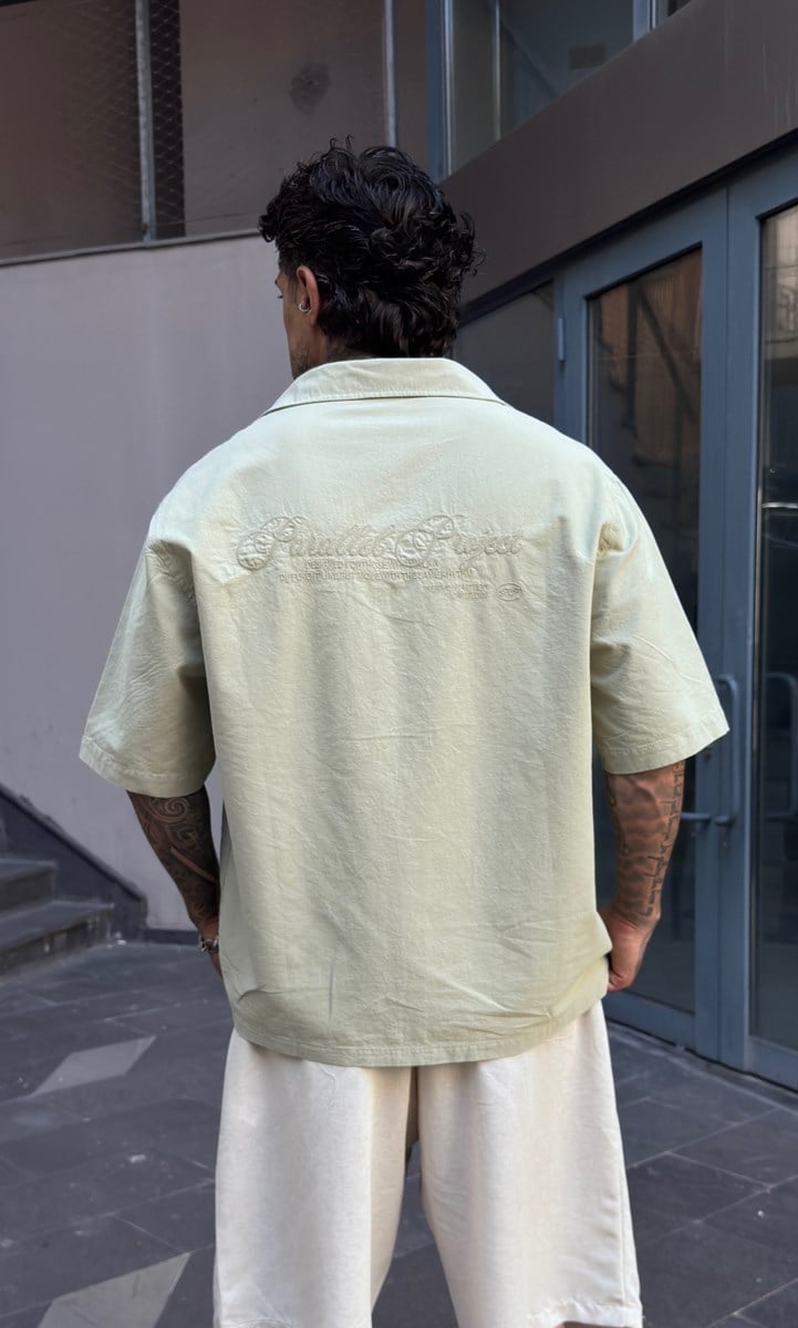 Mint Yeşili Oversize Gömlek