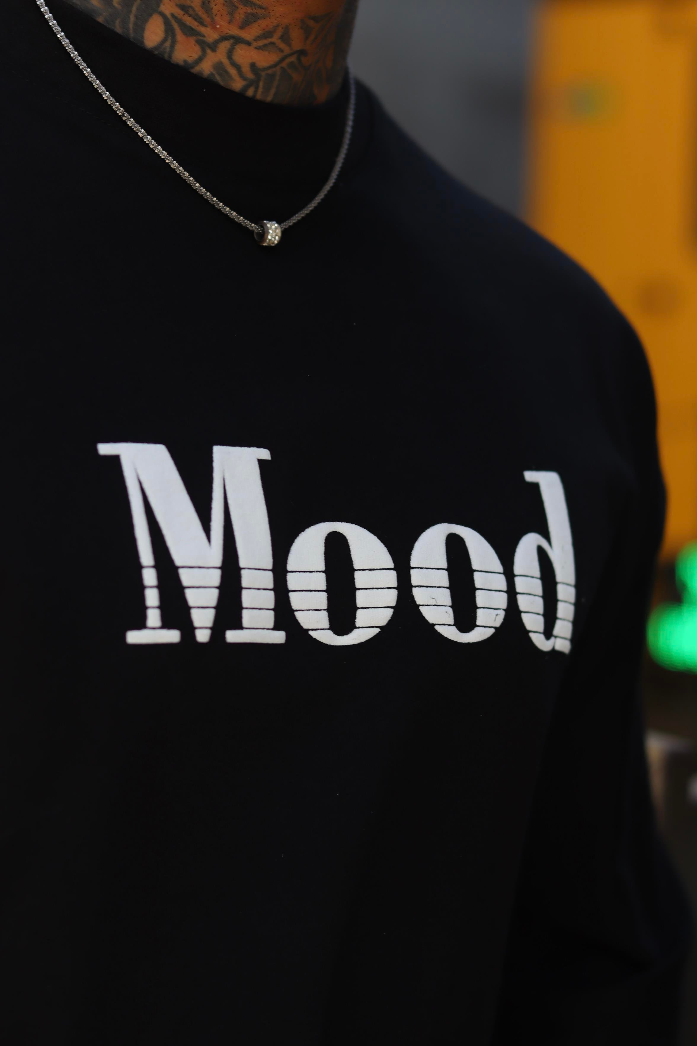 Mood siyah oversize tshirt