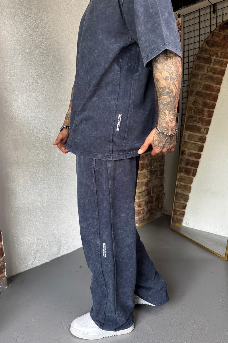 Ocean Blue Acid Wash Set
