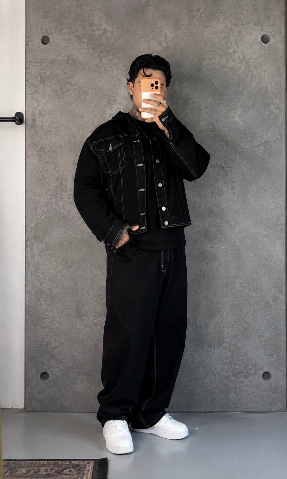 Outline Oversize Siyah Takım