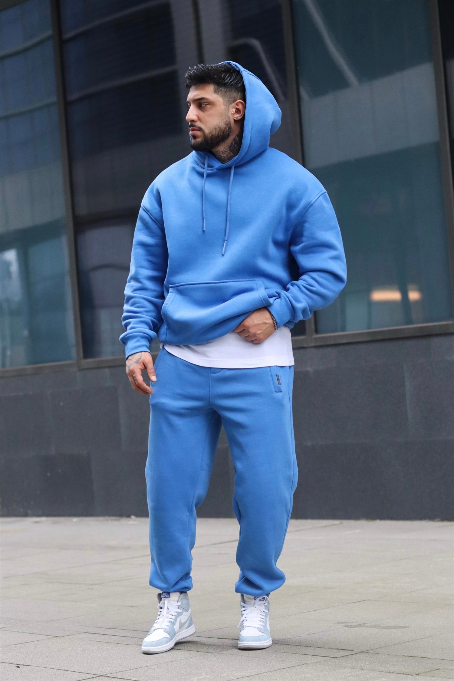 Oversize blue tracsuit