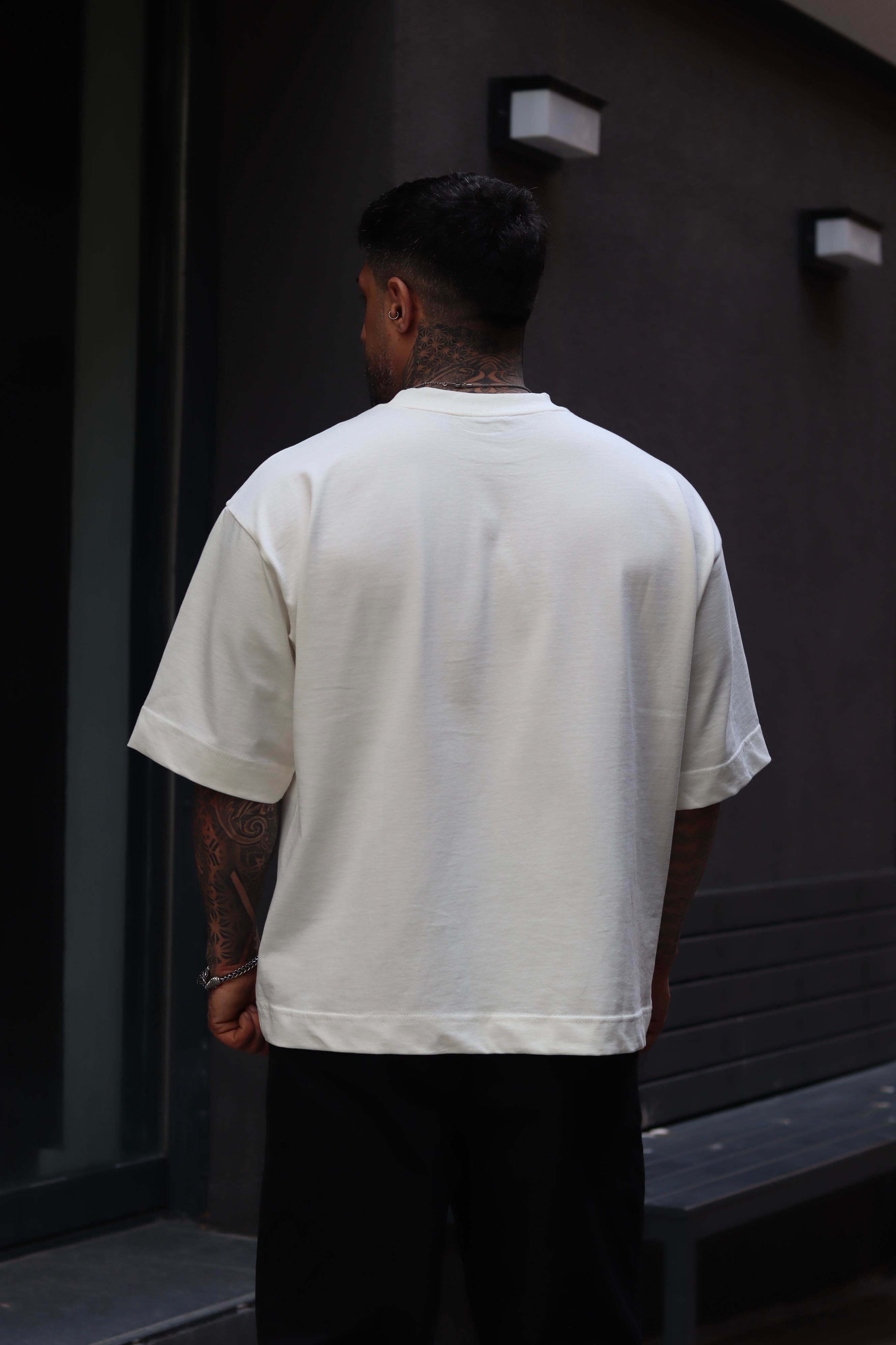 Oversize crop basic tshirt