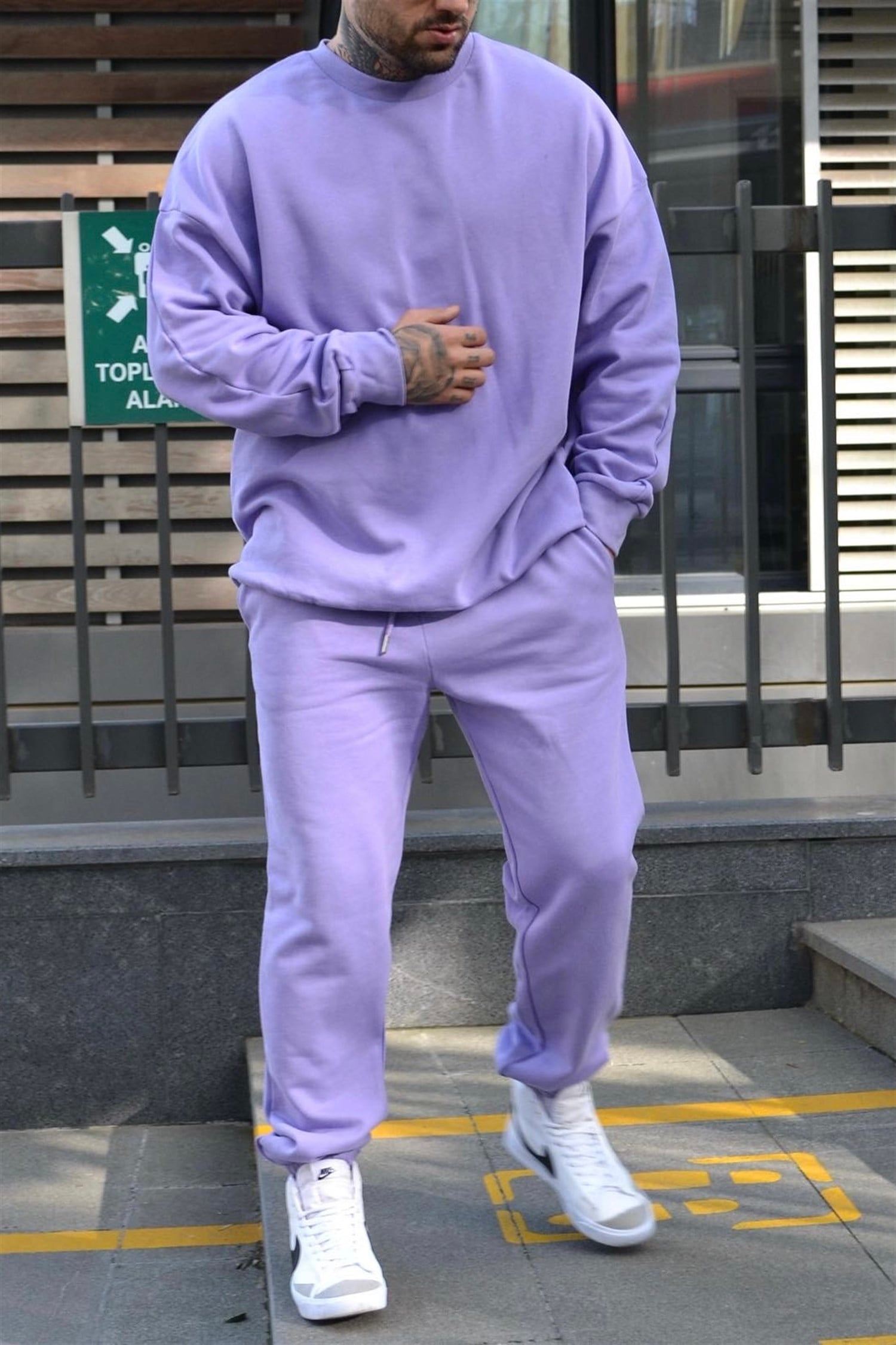 Oversize lila tracksuit