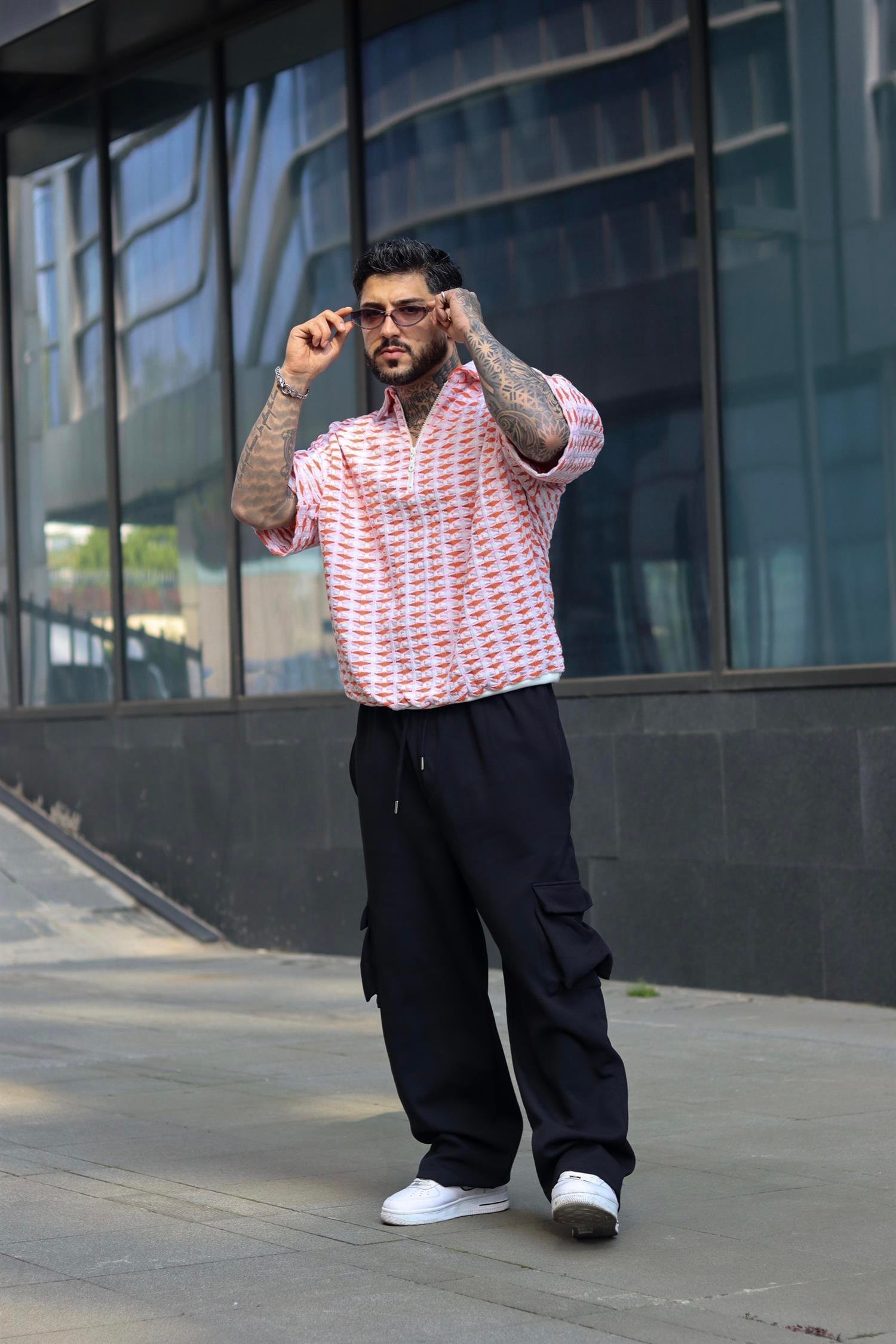 Oversize örme tshirt