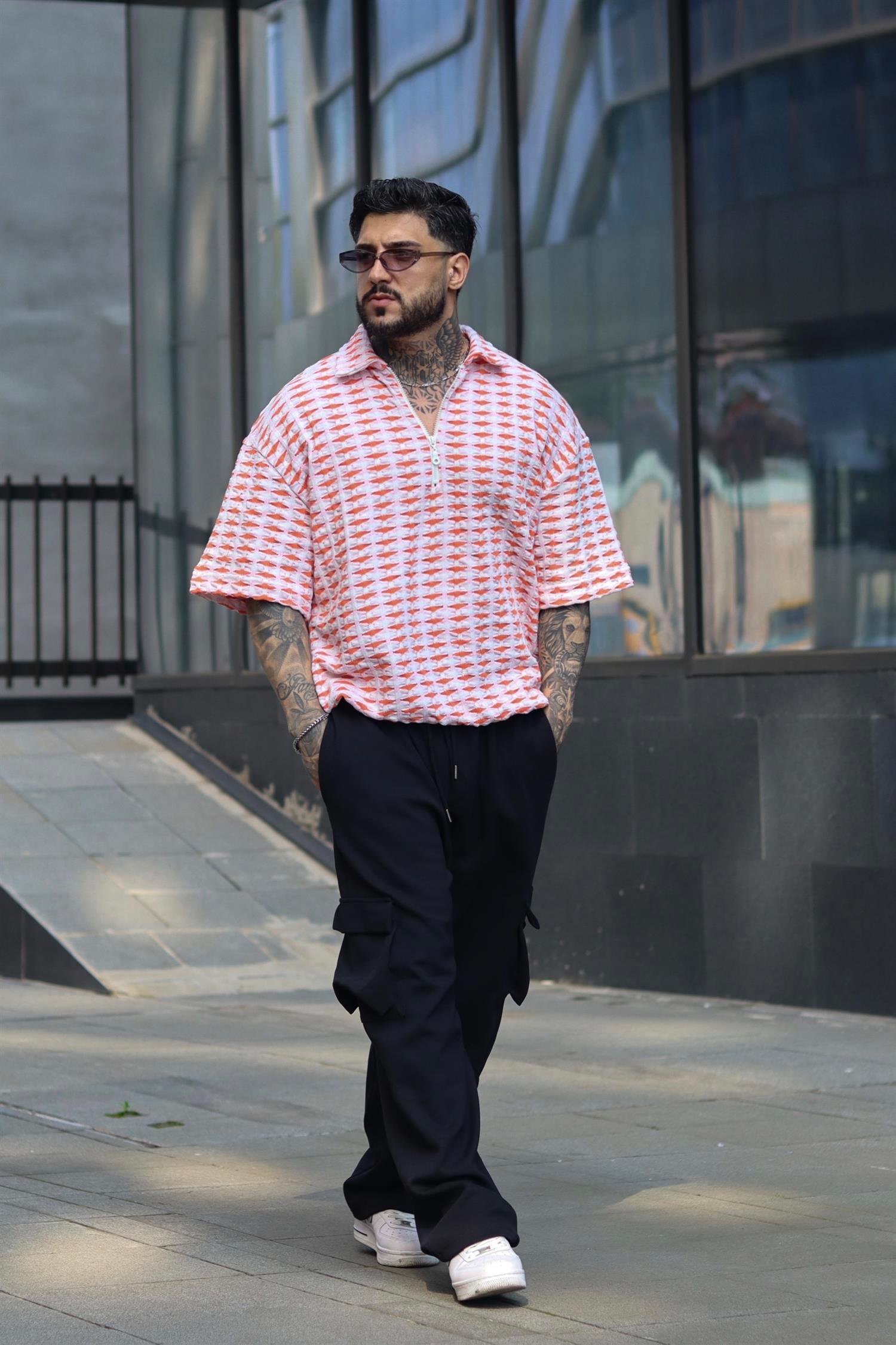 Oversize örme tshirt