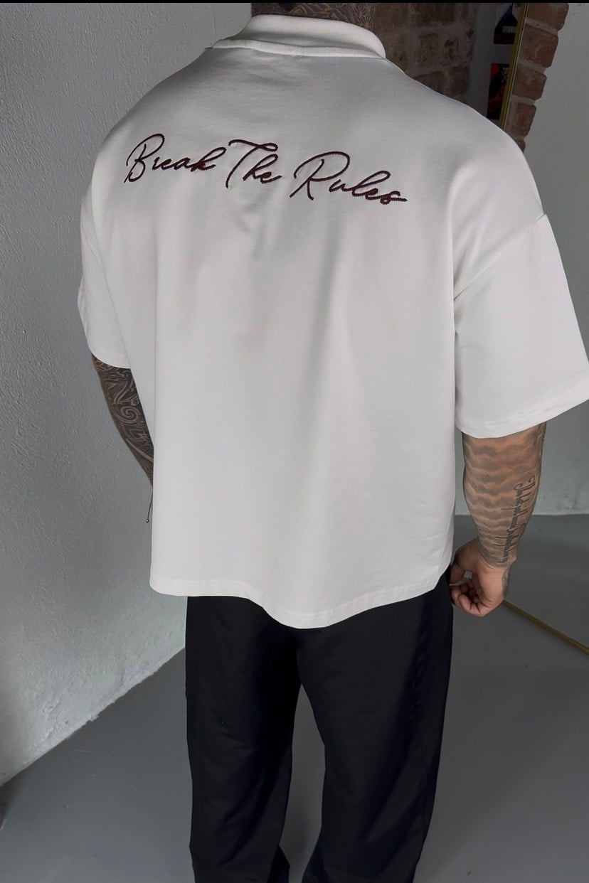 Rules Oversize Beyaz Tshirt