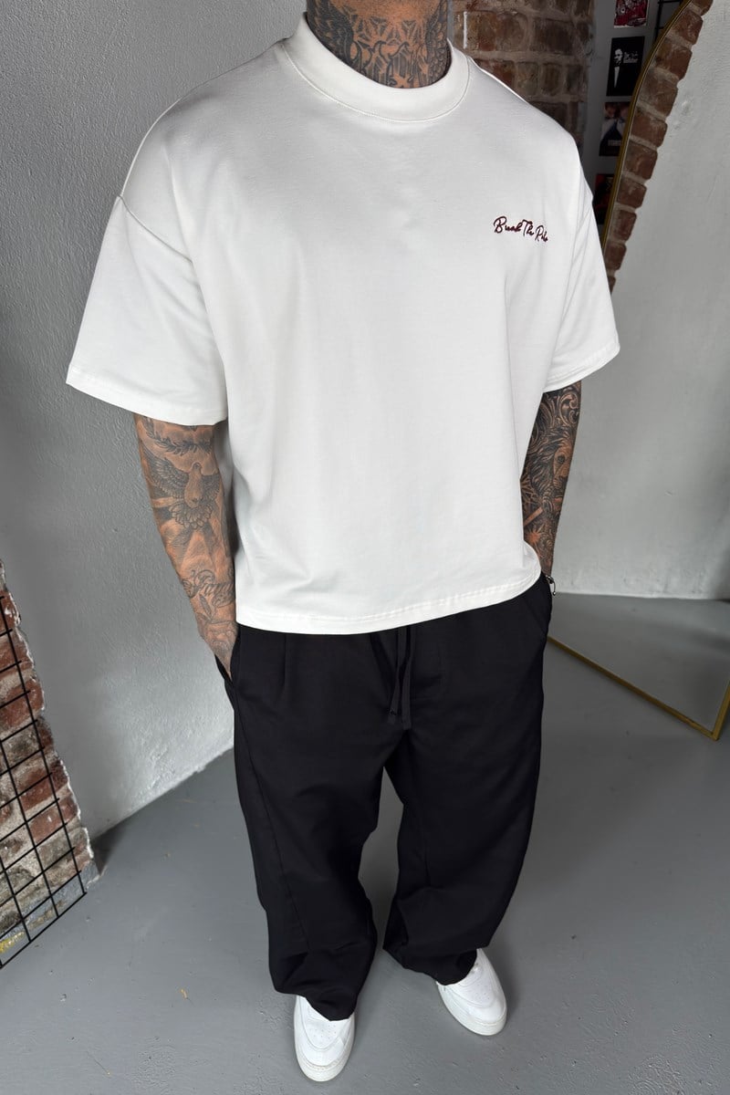 Rules Oversize Beyaz Tshirt