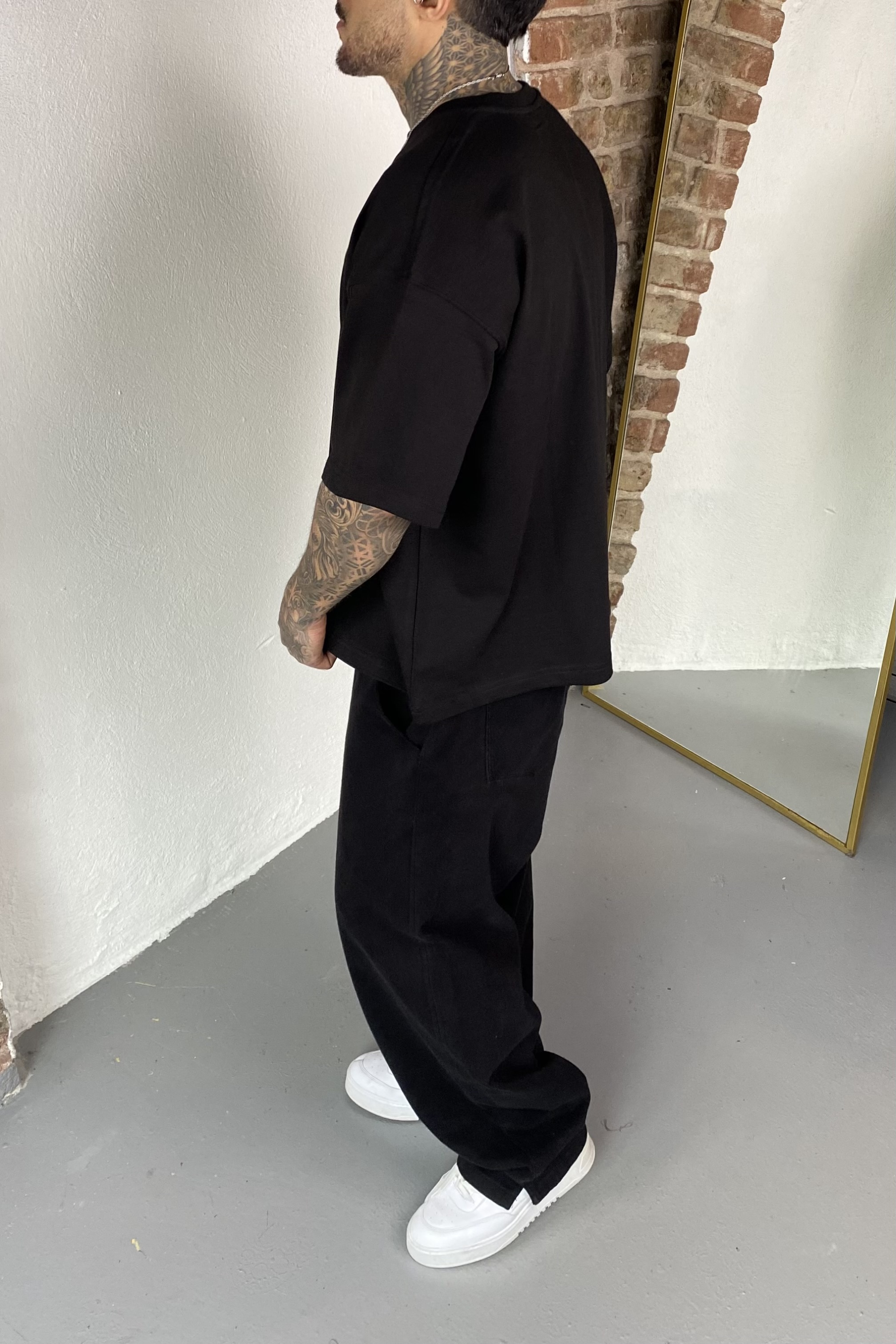 Siyah Oversize Basic Tshirt