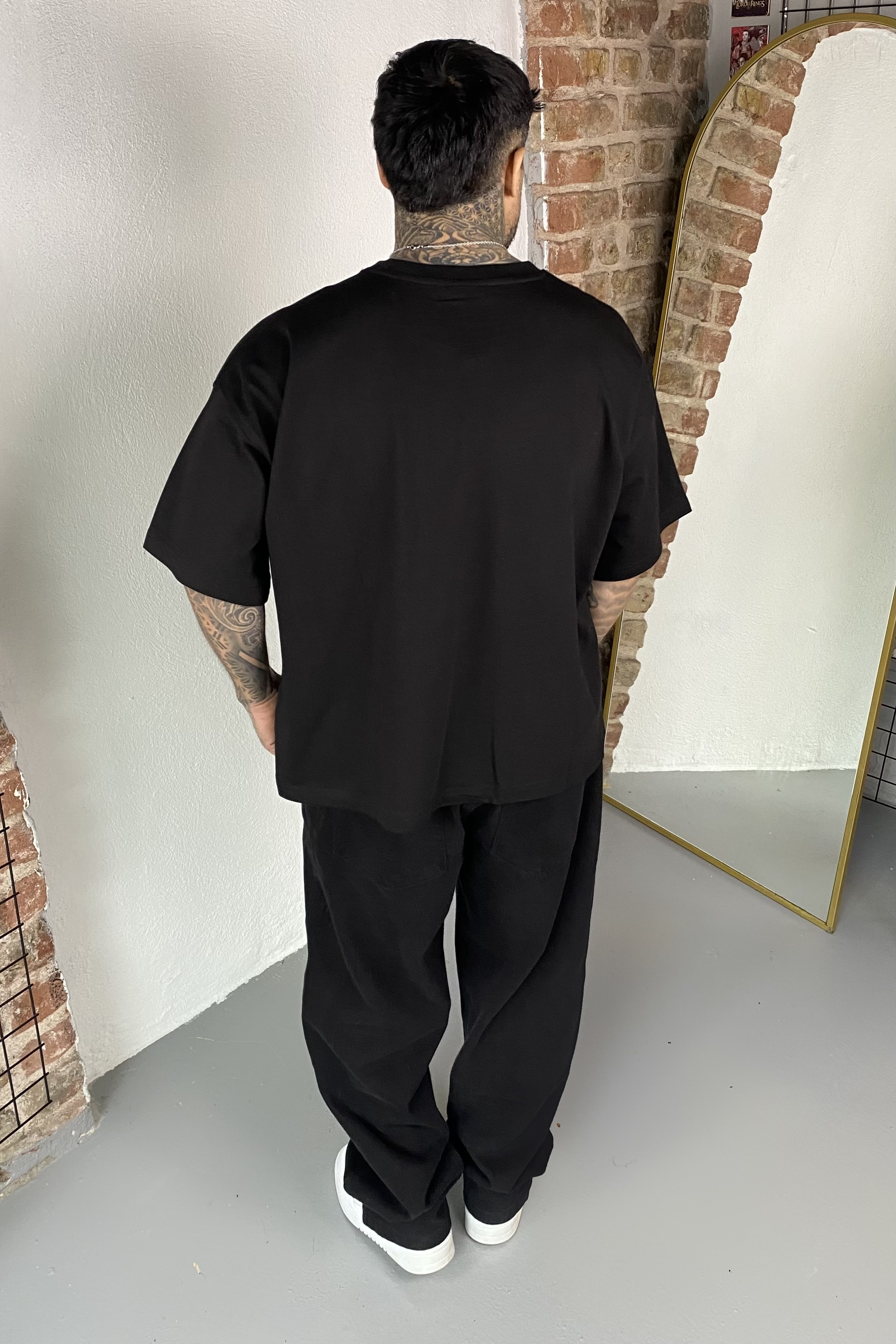 Siyah Oversize Basic Tshirt